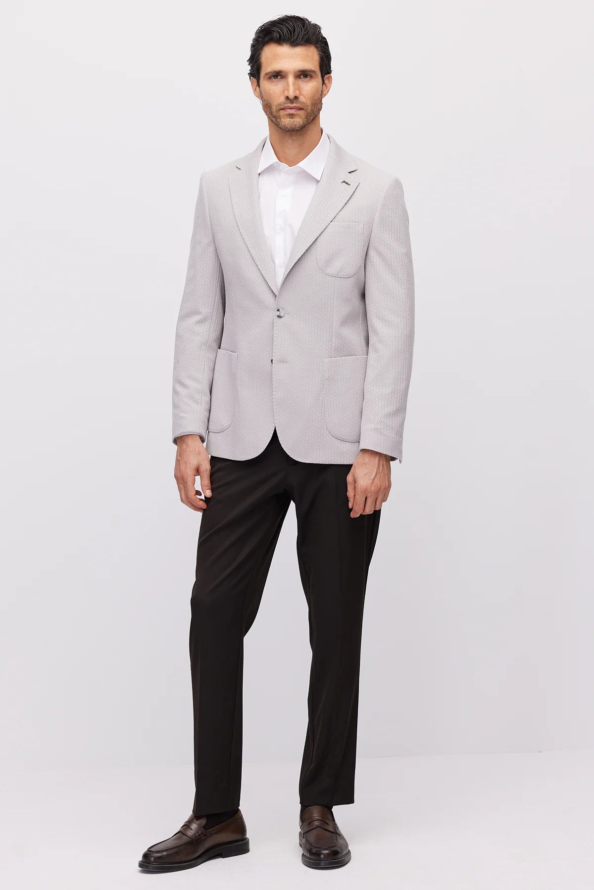 Men's Mono Collar Slim Fit Jacket