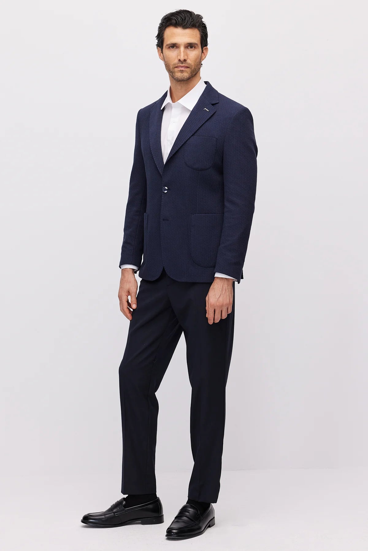 Men's Mono Collar Slim Fit Jacket
