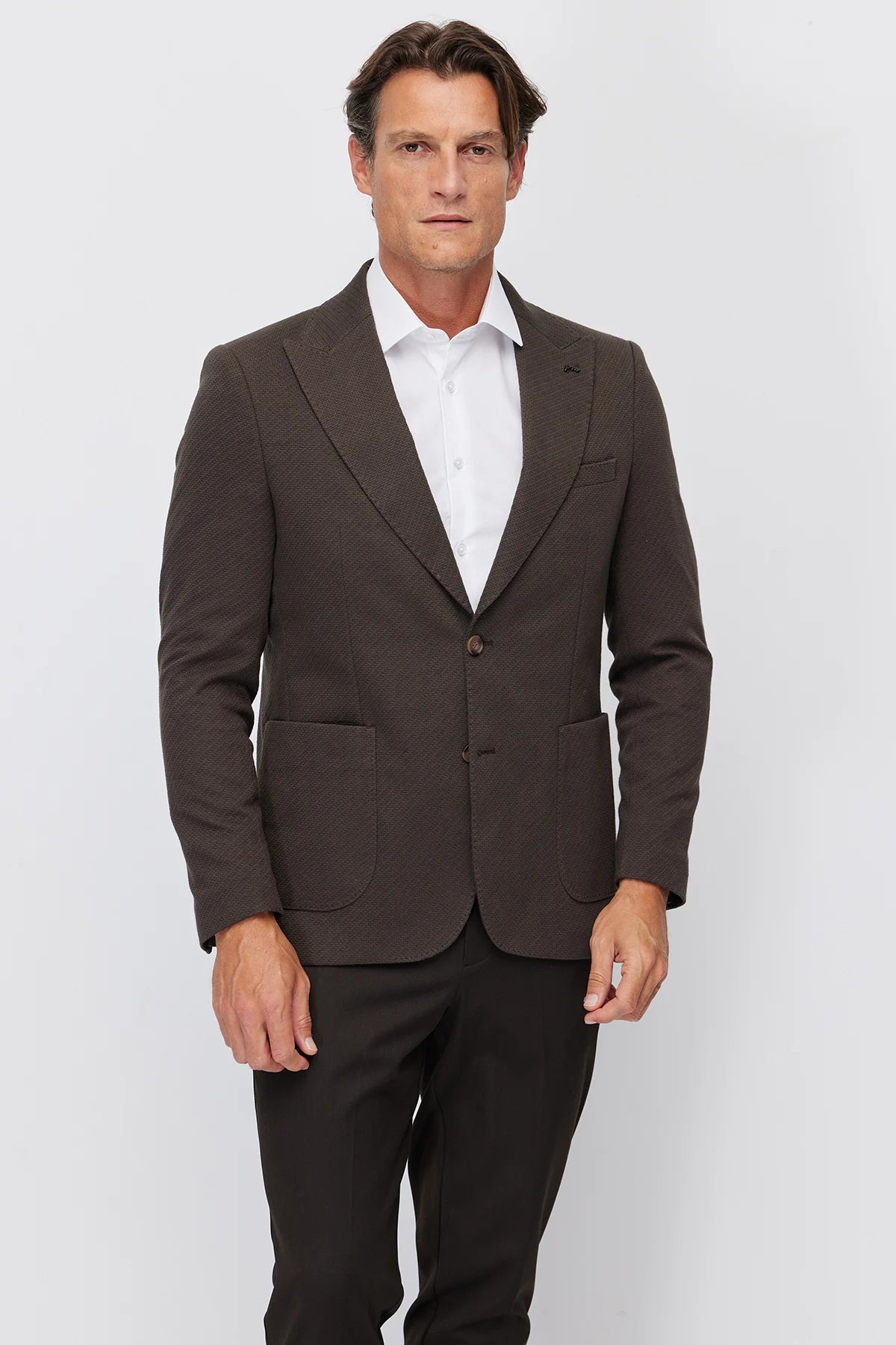 Men's Notch Lapel Slim Fit Jacket