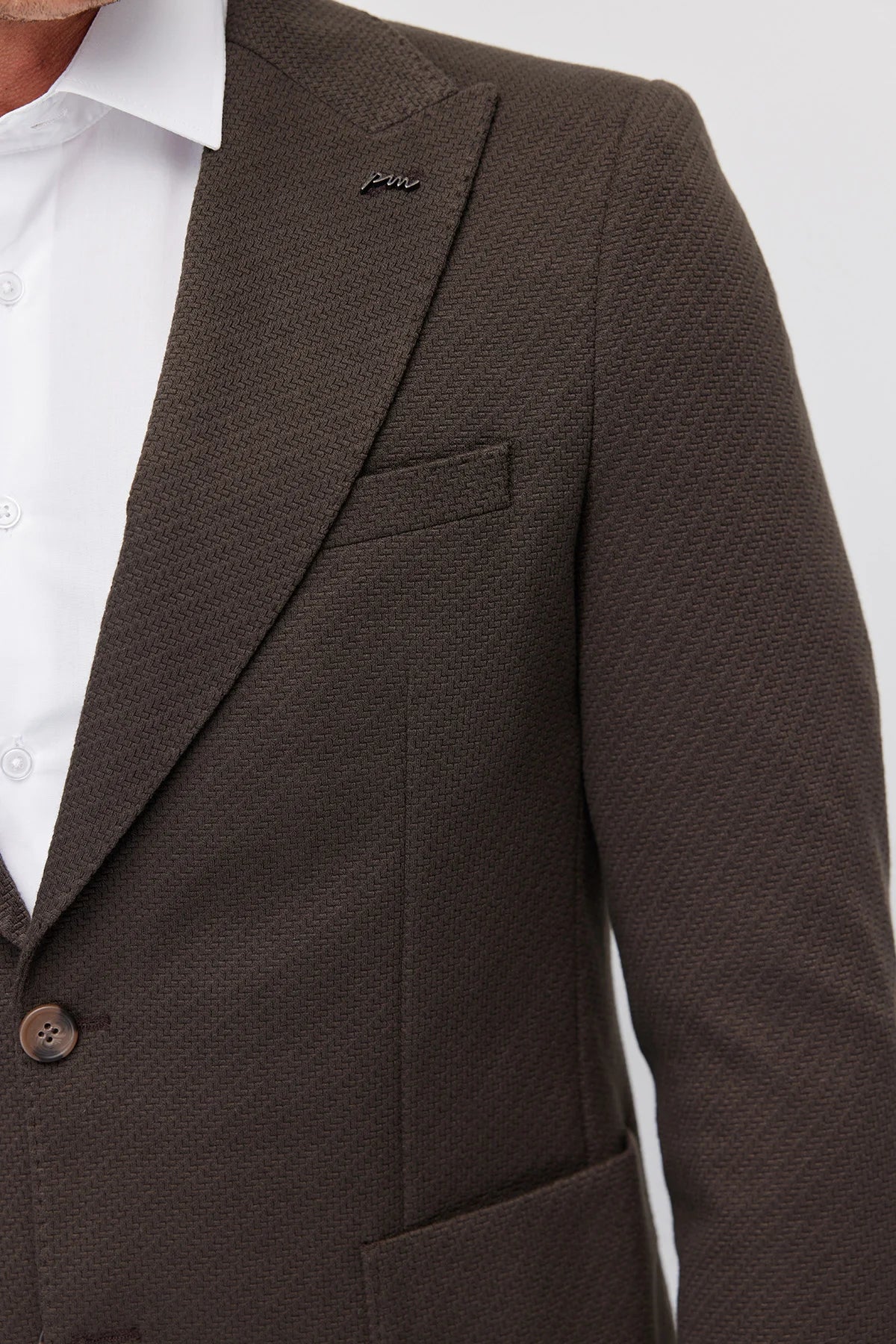 Men's Notch Lapel Slim Fit Jacket