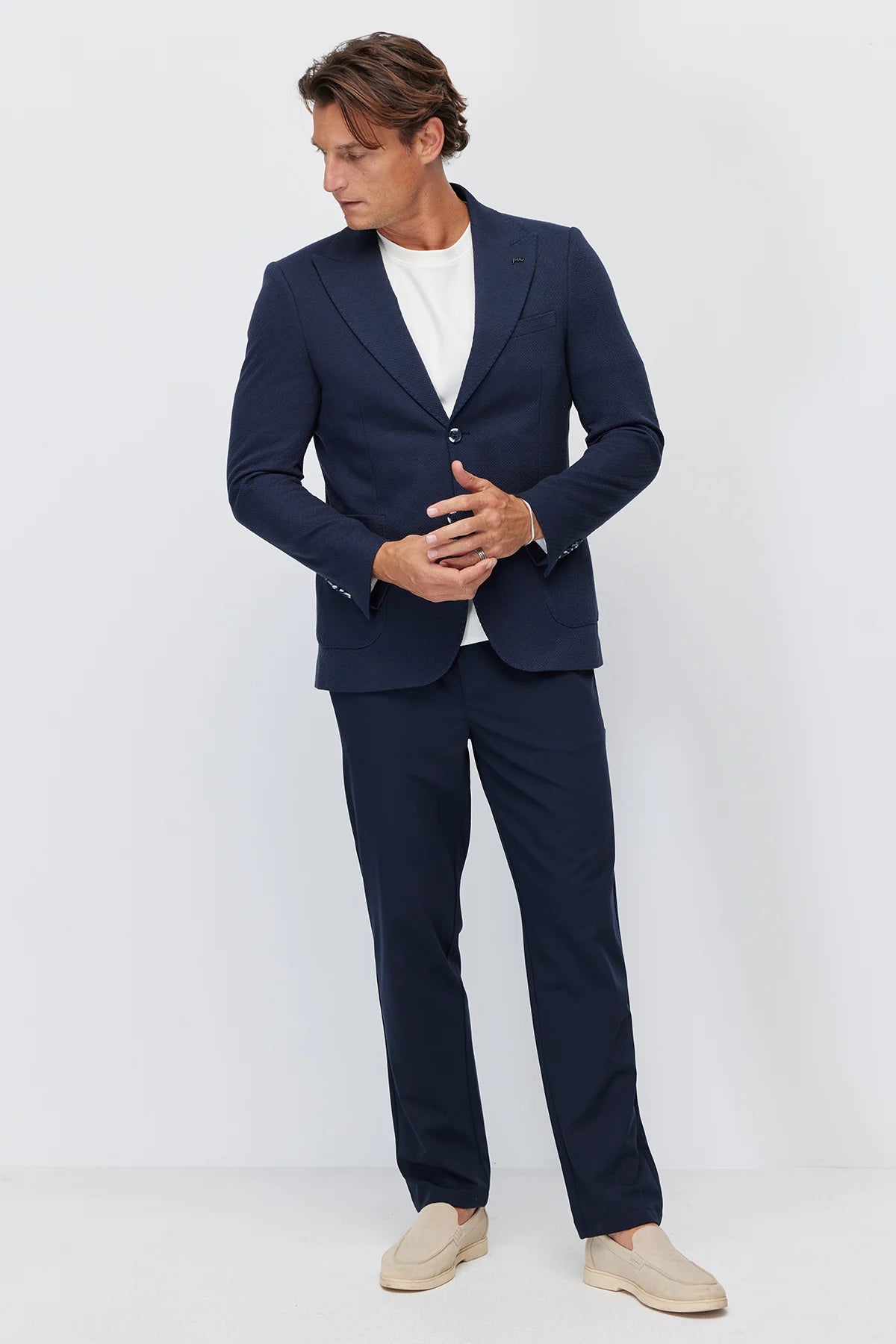 Men's Notch Lapel Slim Fit Jacket