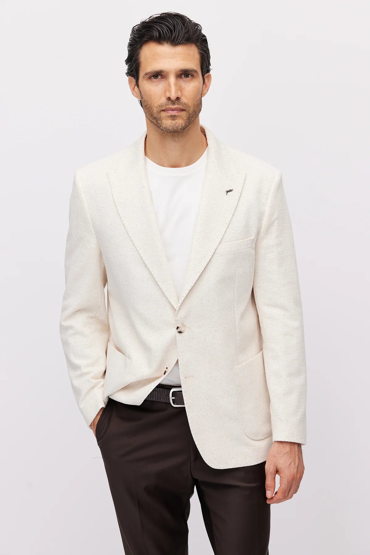 Men's Notch Lapel Slim Fit Jacket