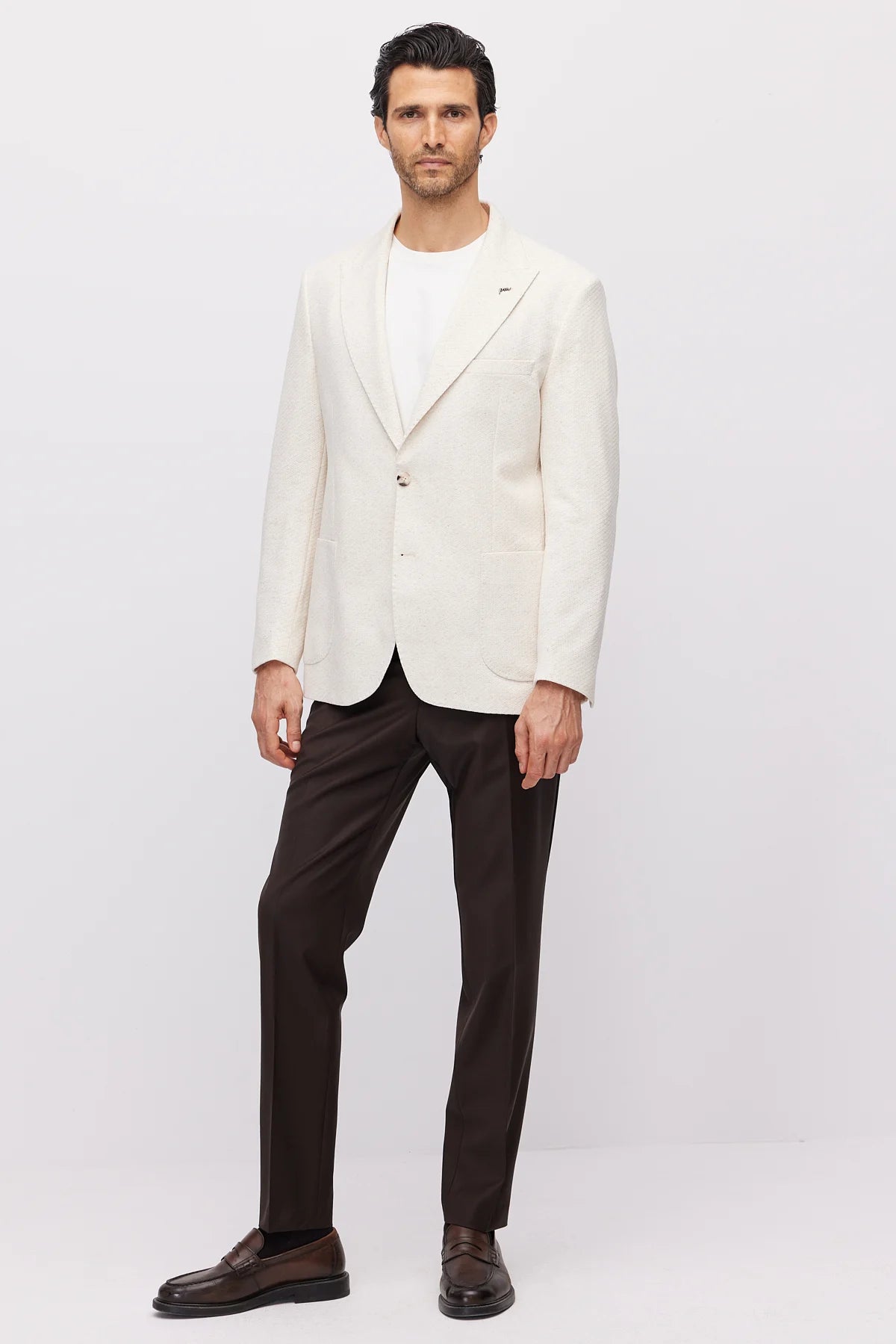 Men's Notch Lapel Slim Fit Jacket
