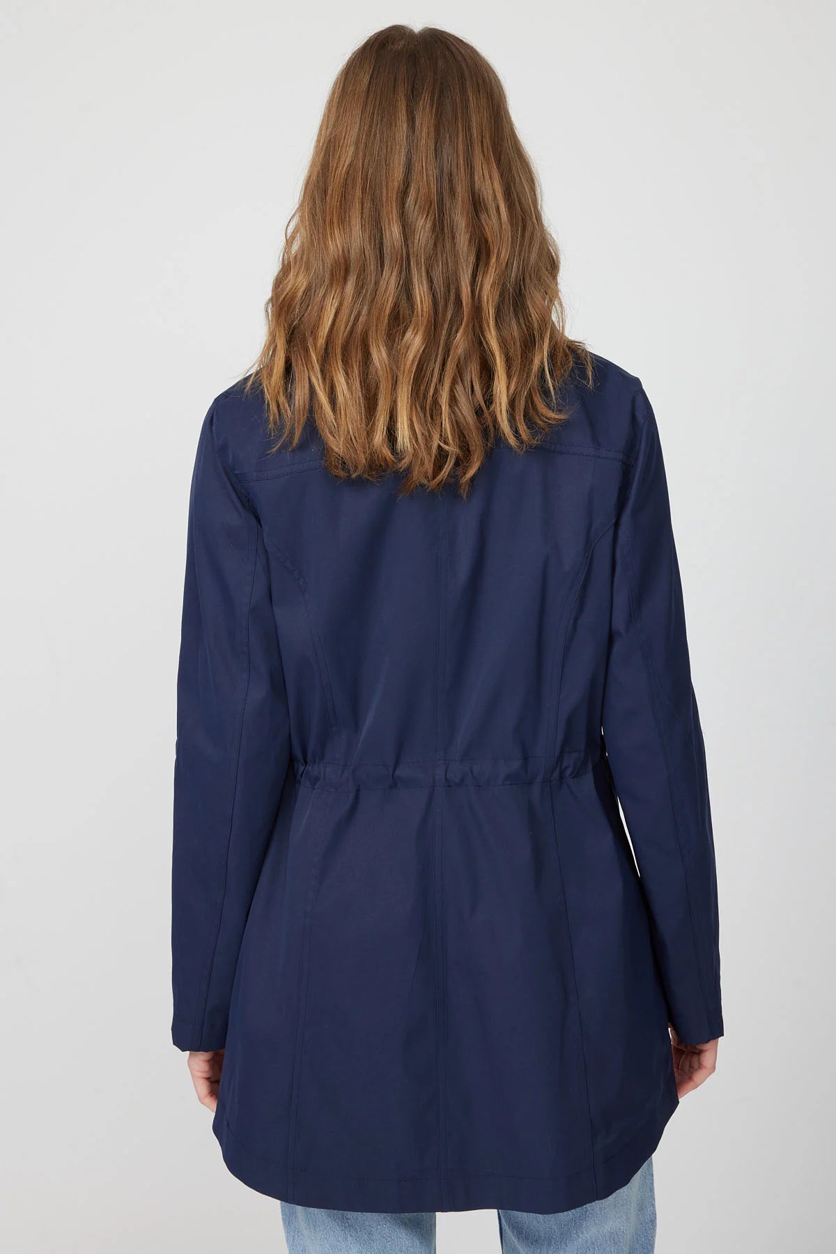 Women's Trench Coat with Belt Detail