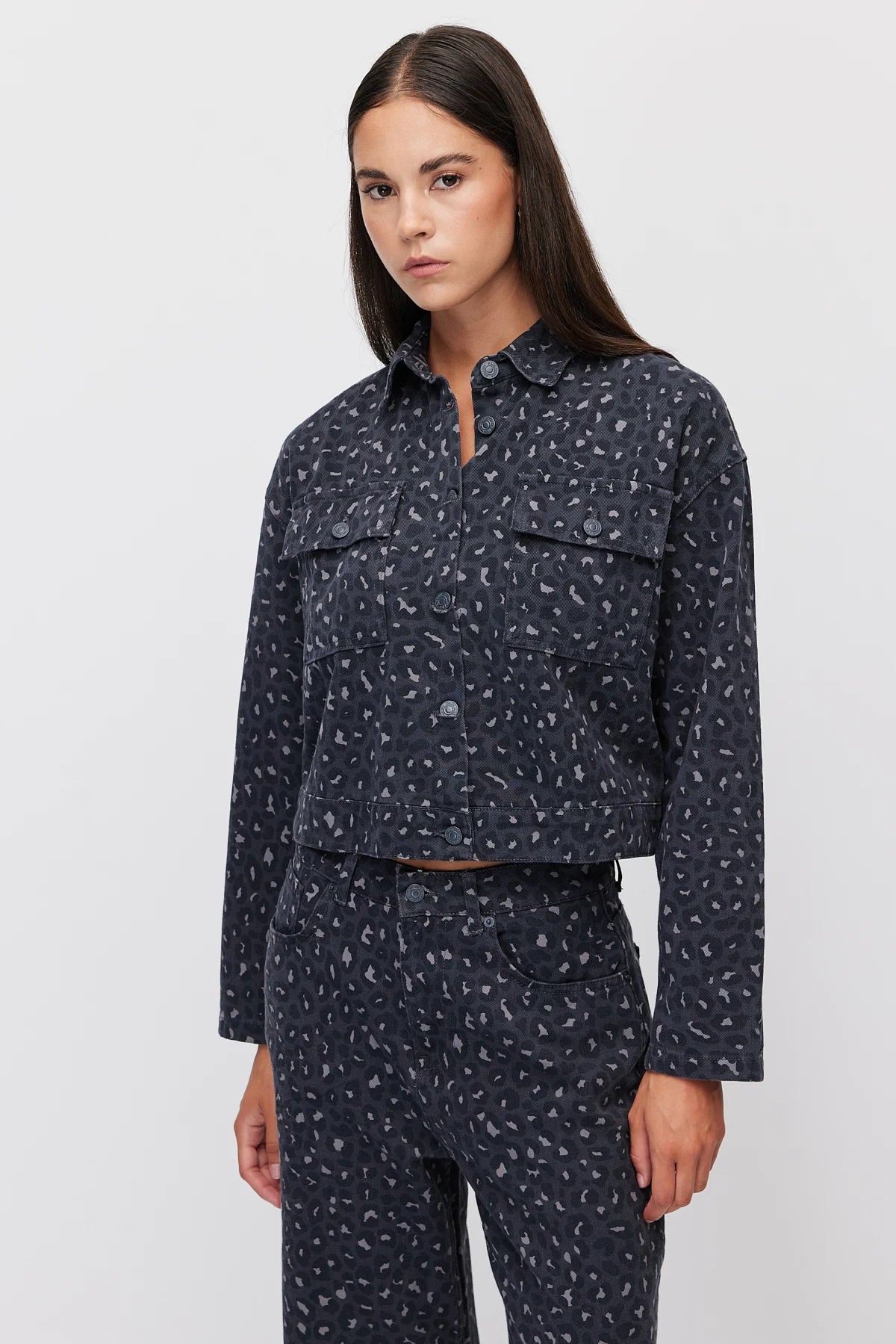 Women's Leopard Print Short Jacket
