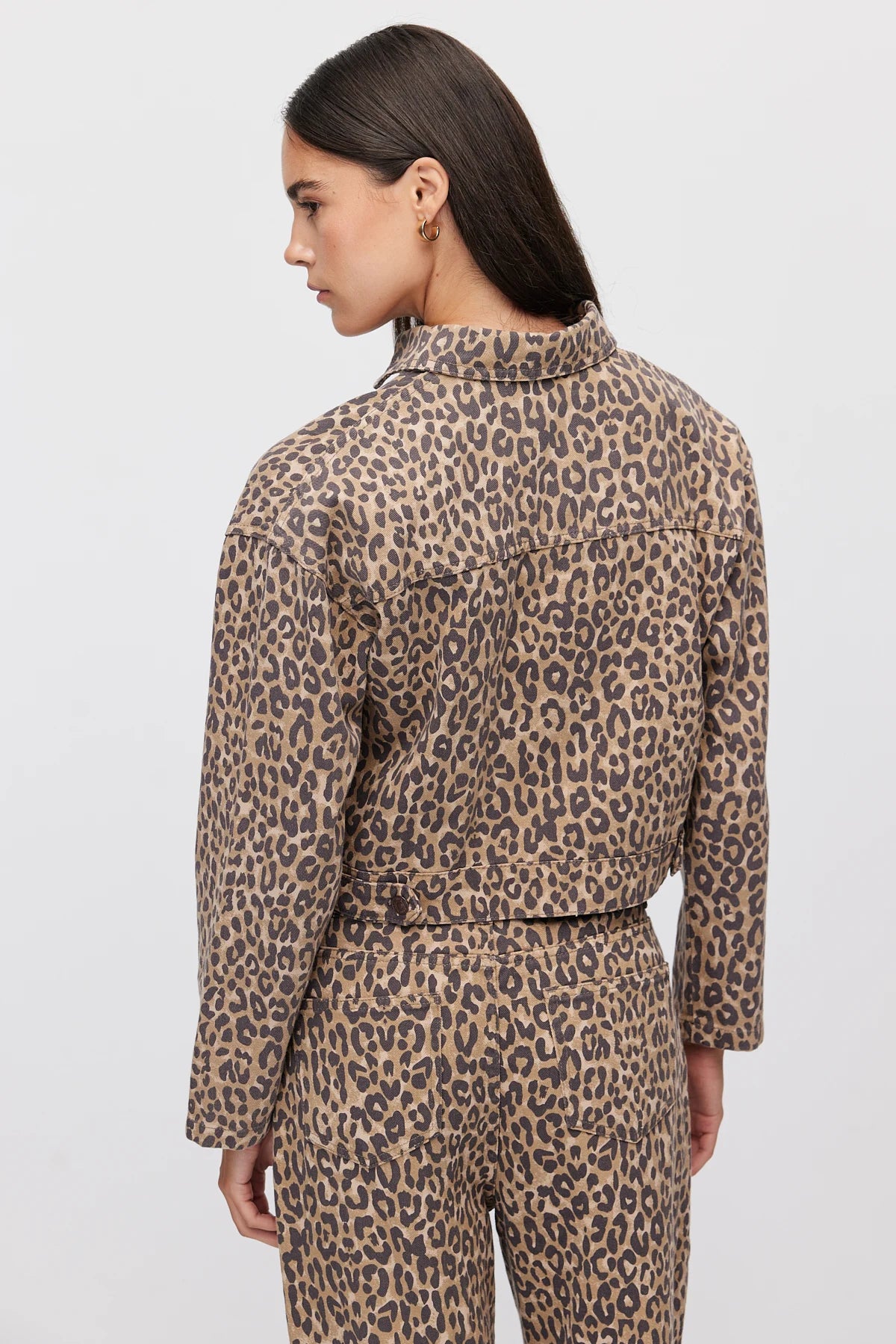 Women's Leopard Print Short Jacket