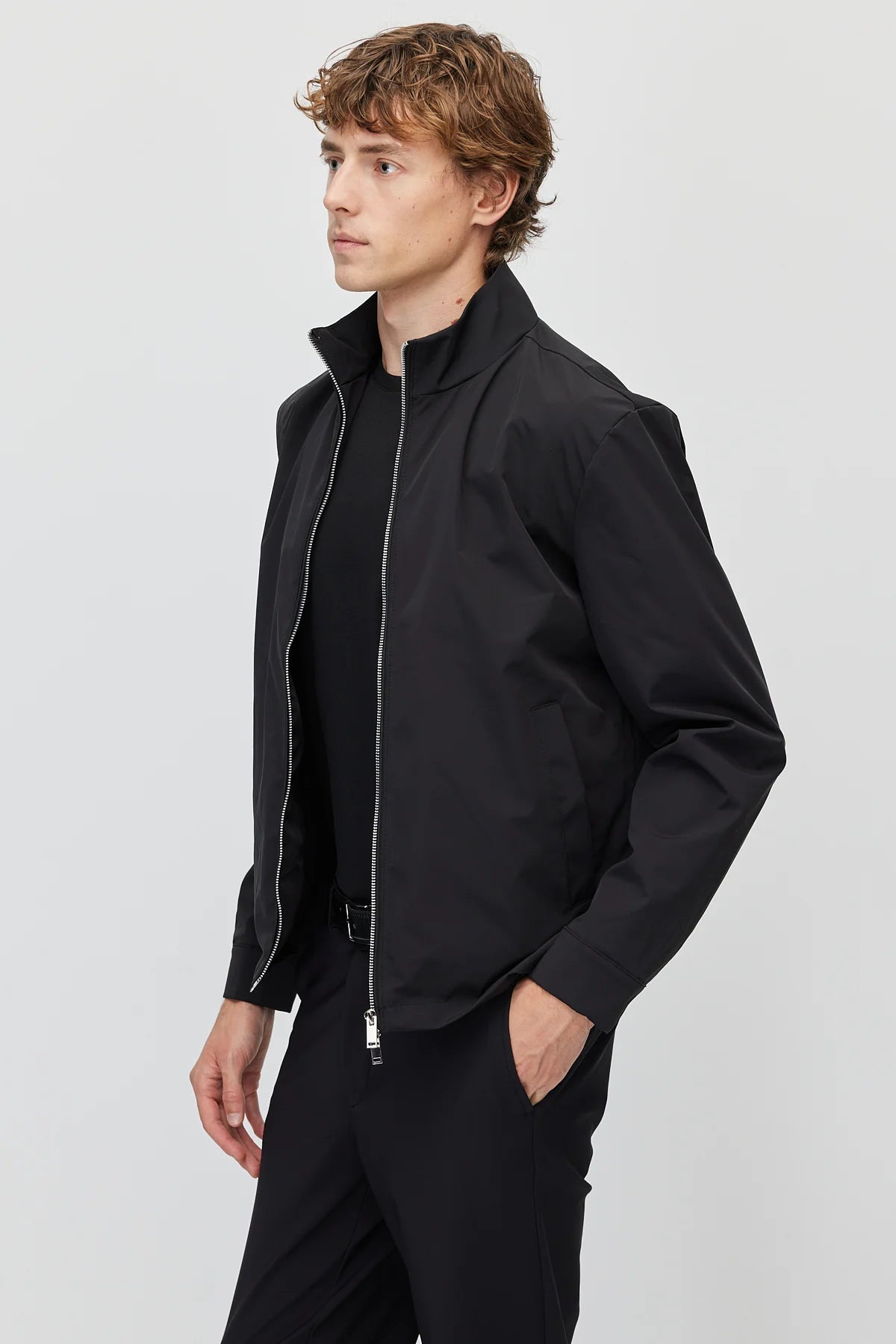 Men's Stand-Up Collar Zip-Up Mont