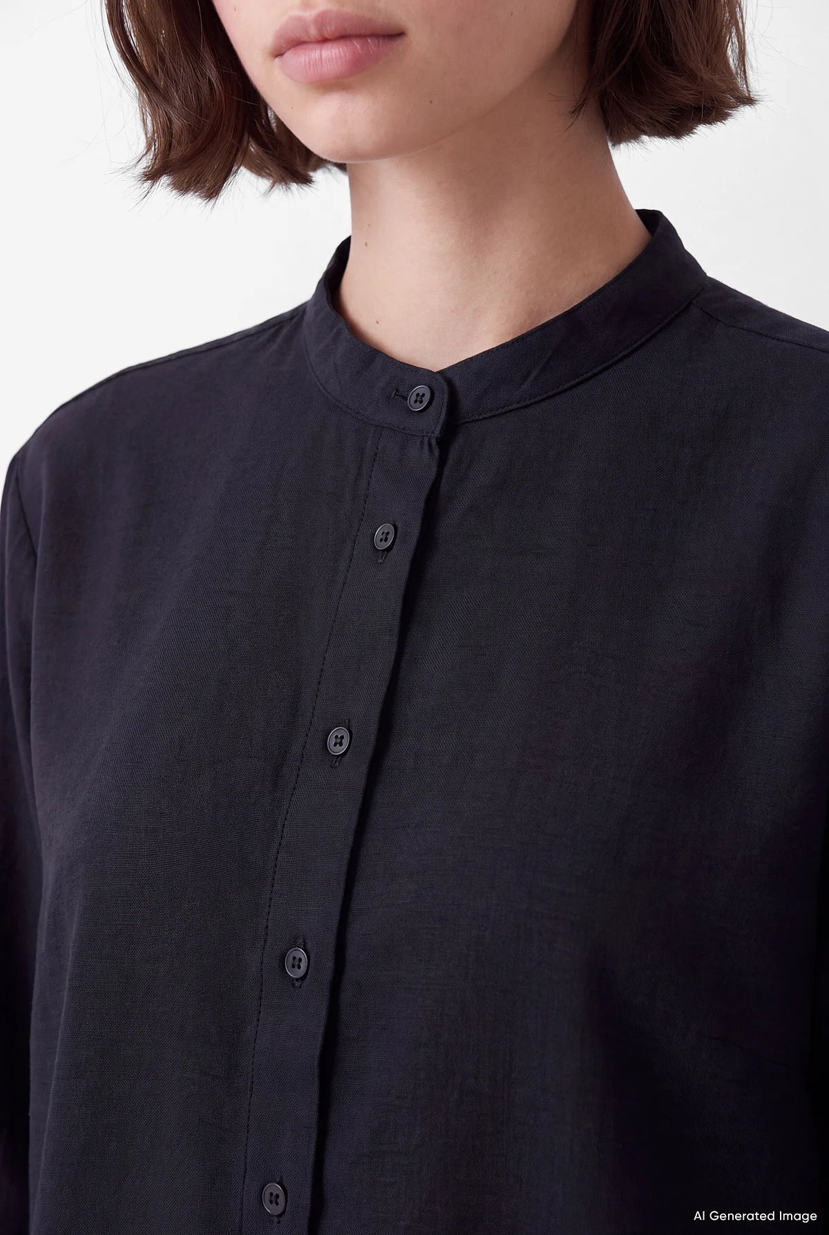 Women's Mandarin Collar Shirt