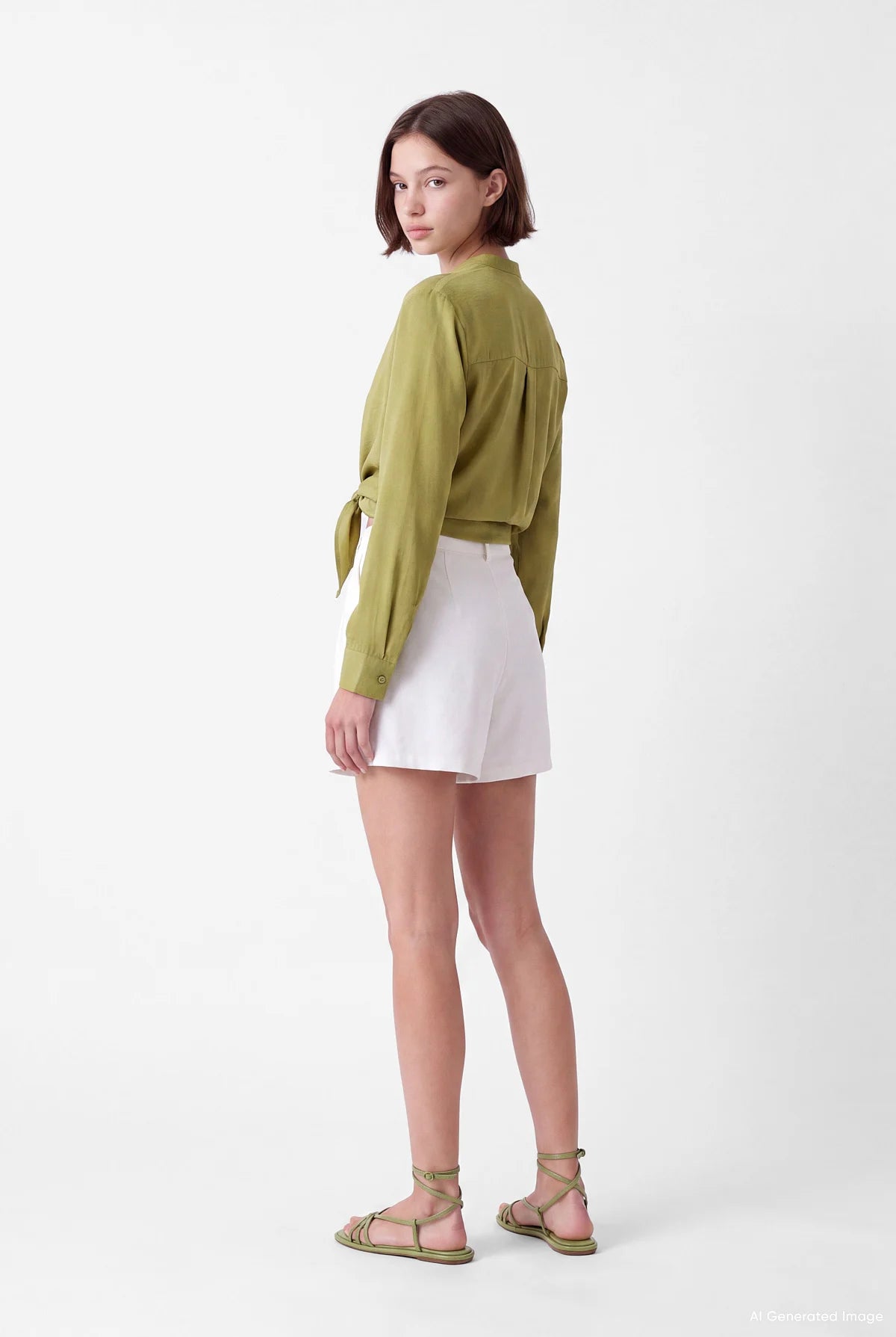 Women's Mandarin Collar Shirt