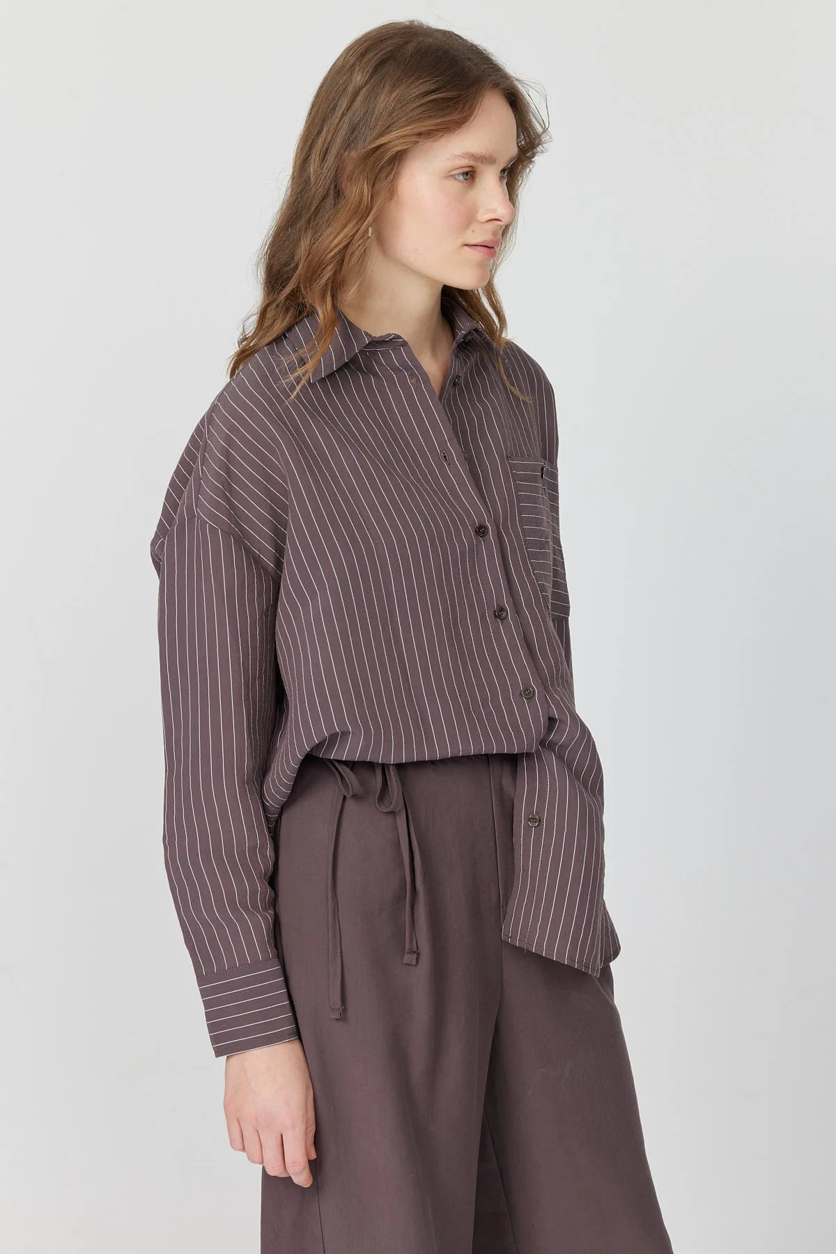 Women's Oversize Striped Shirt
