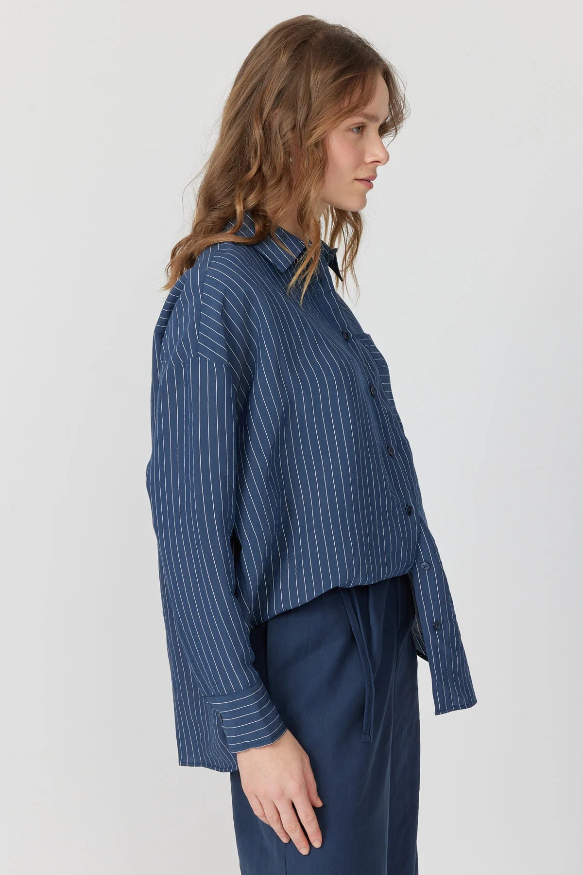 Women's Oversize Striped Shirt