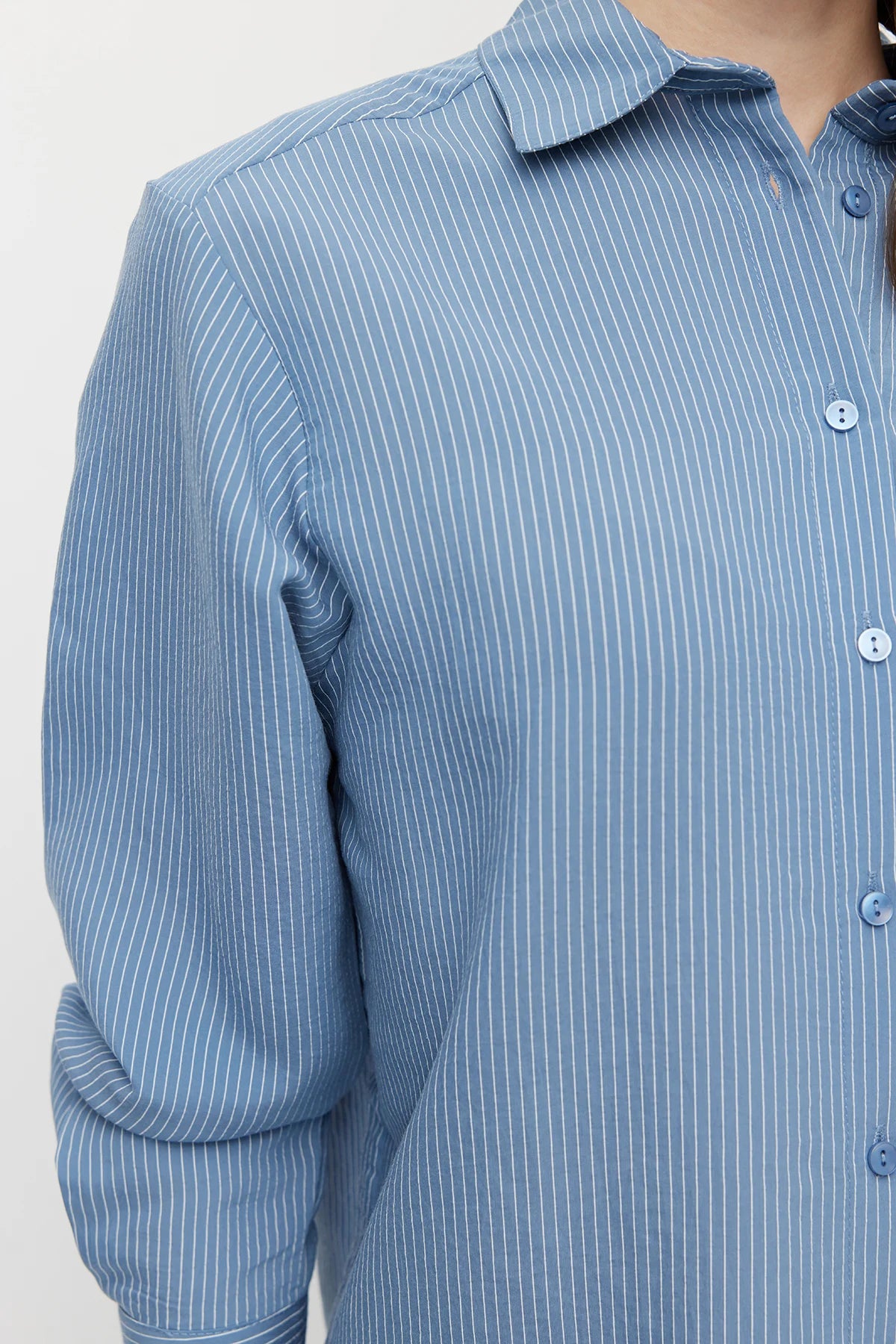 Women’s Thin Striped Loose Fit Shirt