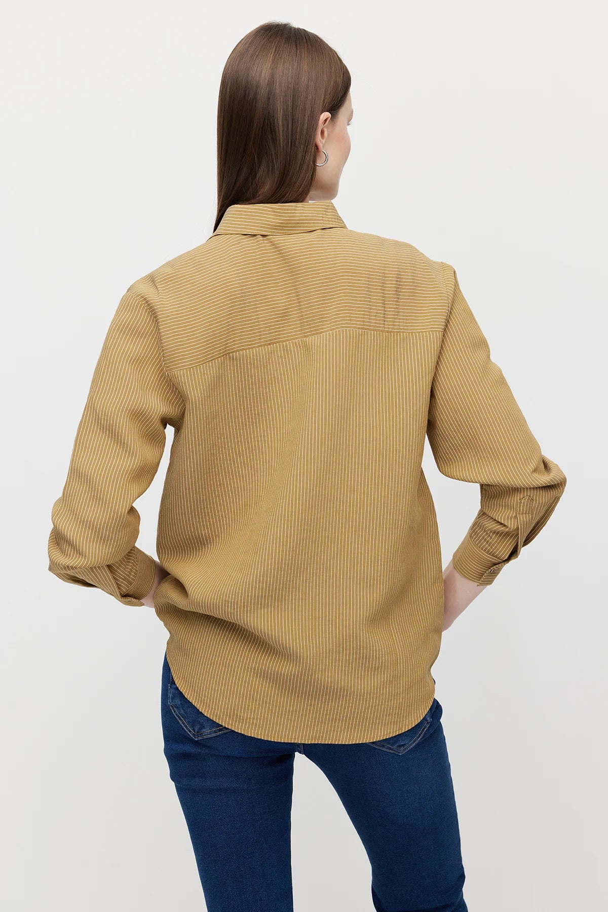 Women’s Thin Striped Loose Fit Shirt