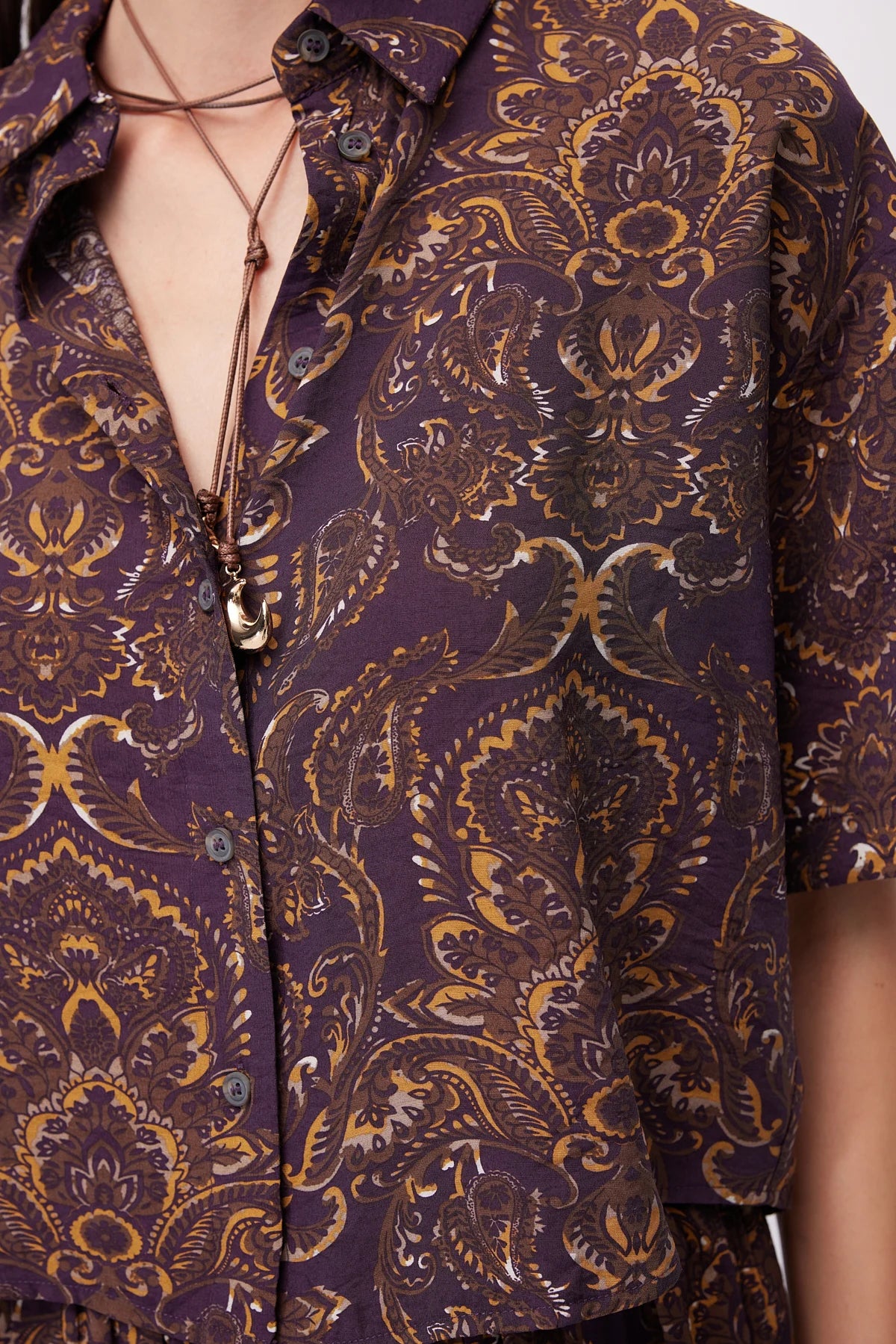 Women's Patterned Short Shirt