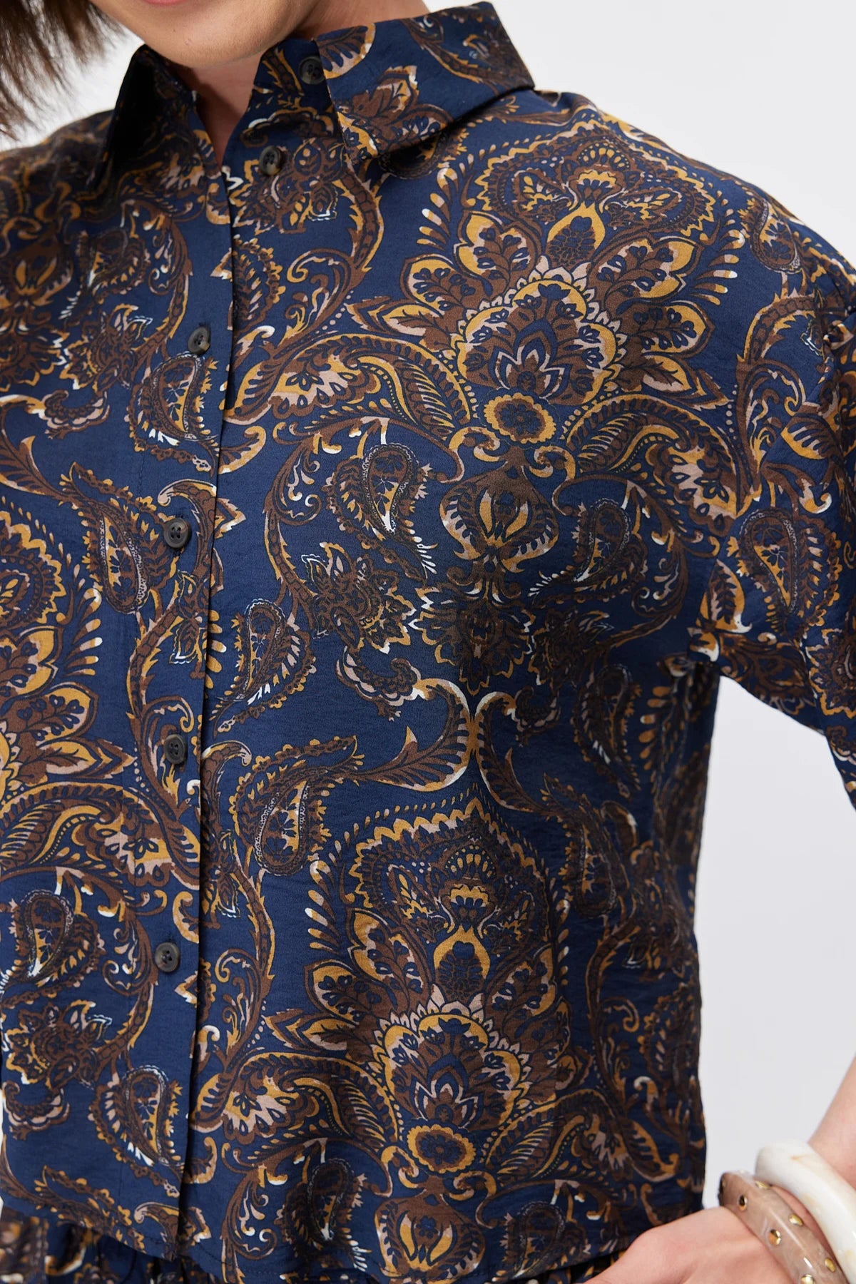 Women's Patterned Short Shirt