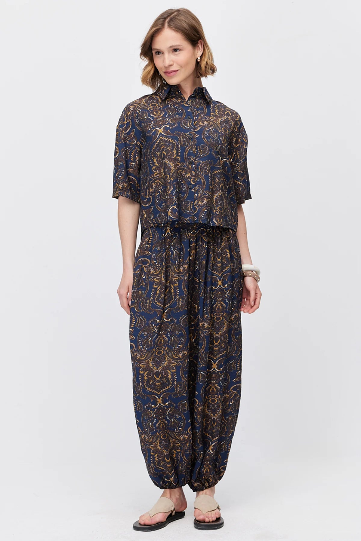 Women's Patterned Short Shirt