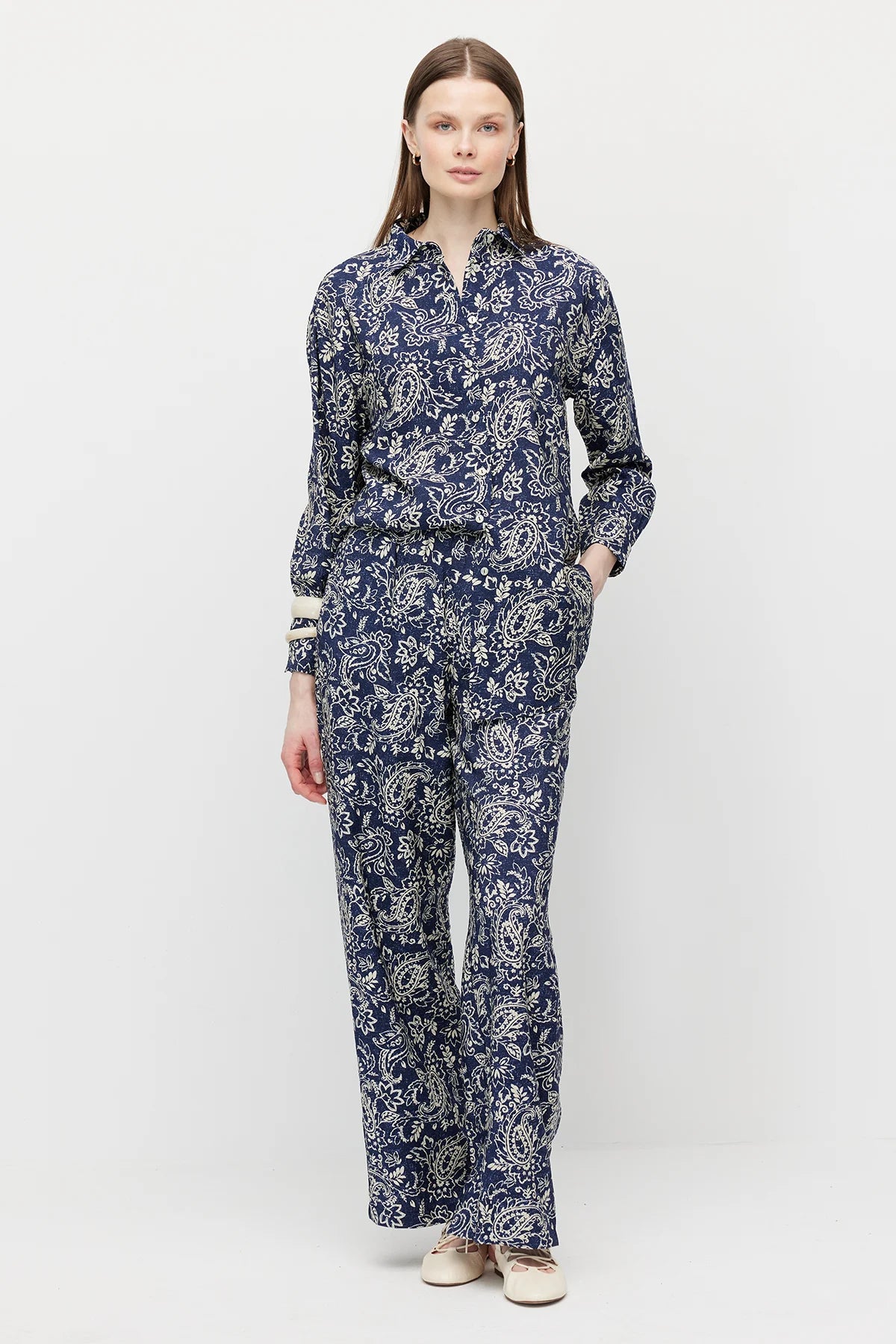 Women's Patterned Long Shirt