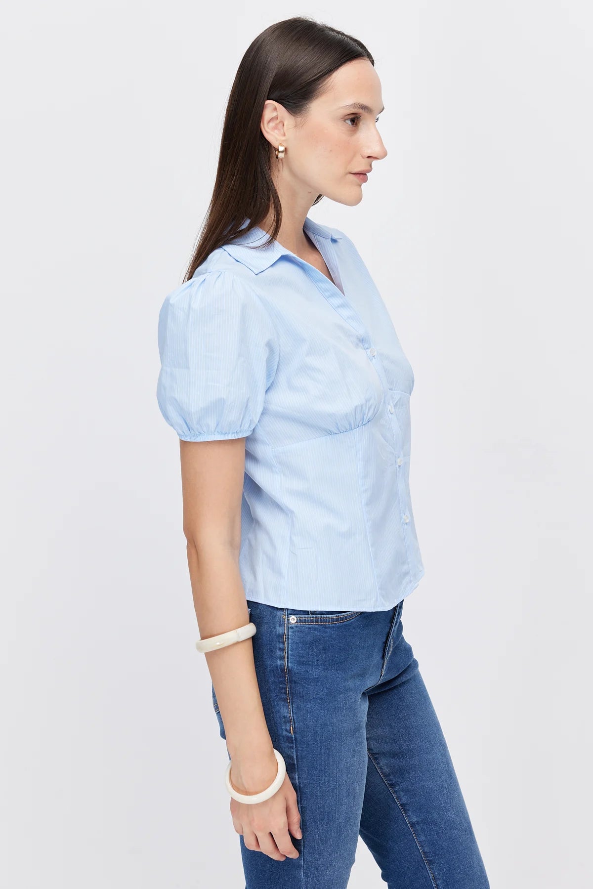 Women's Watermelon Sleeve Striped Shirt