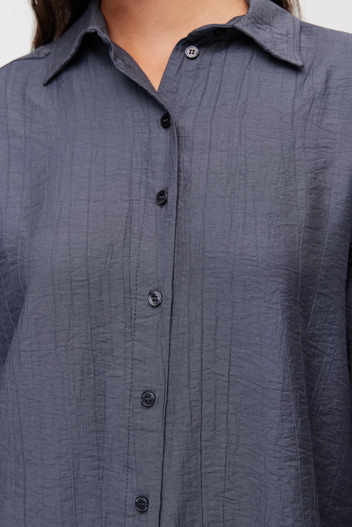 Women's Vertical Textured Relaxed Fit Shirt