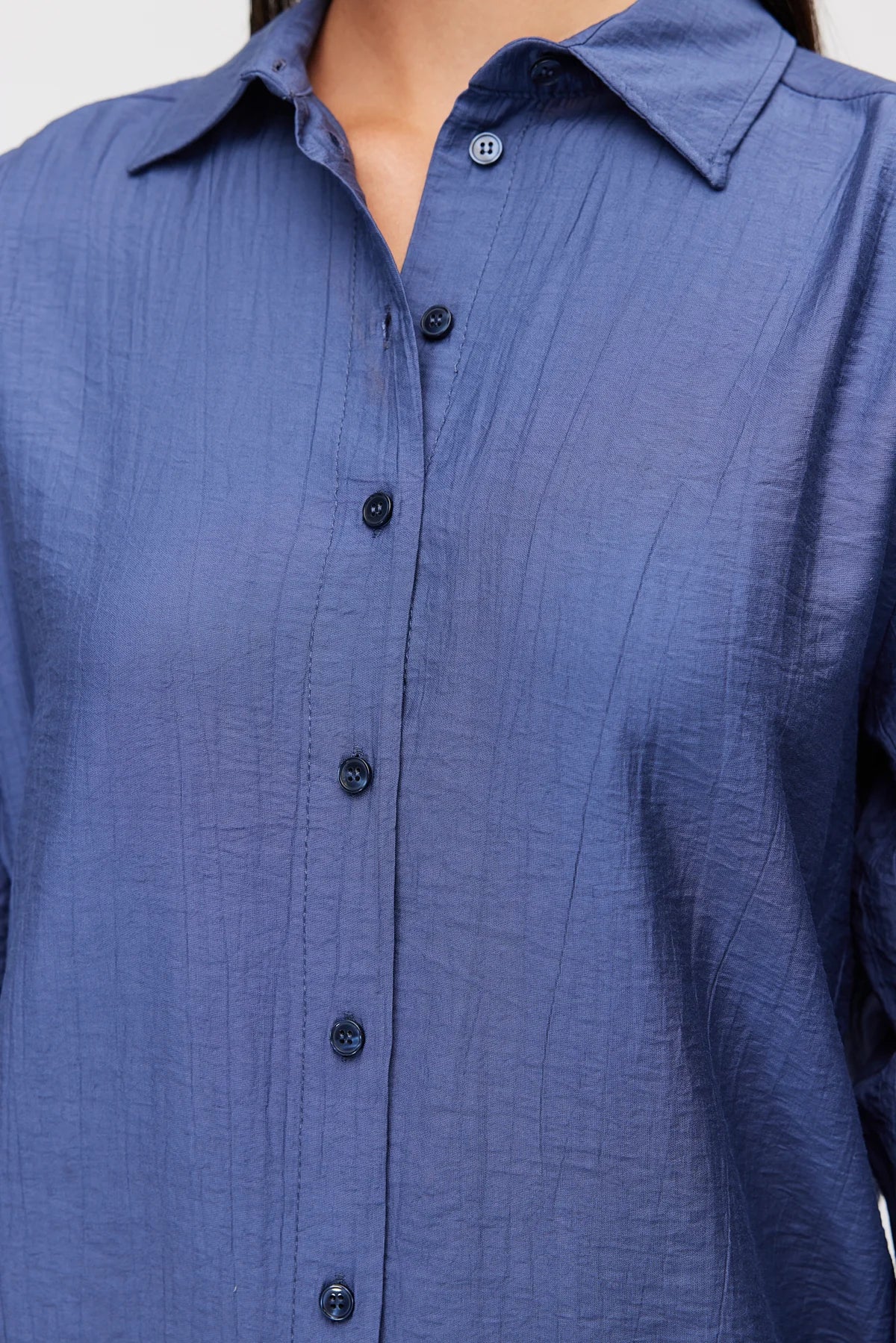 Women's Vertical Textured Relaxed Fit Shirt