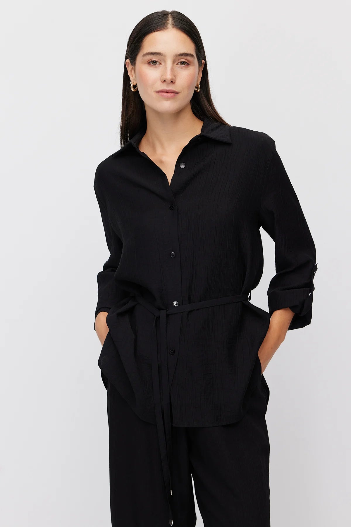 Women's Relaxed Fit Textured Shirt