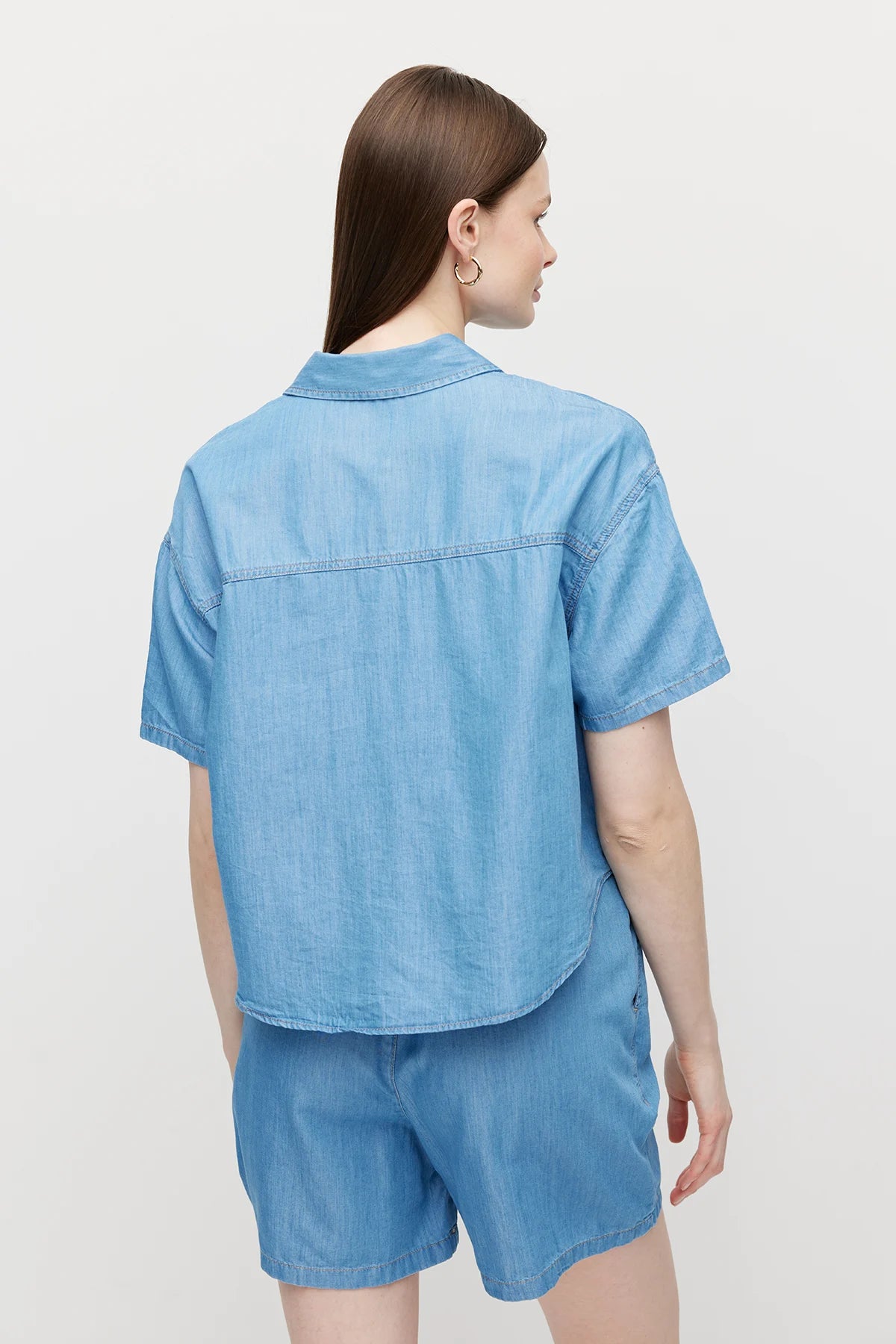 Kadın Oversize Denim Gömlek