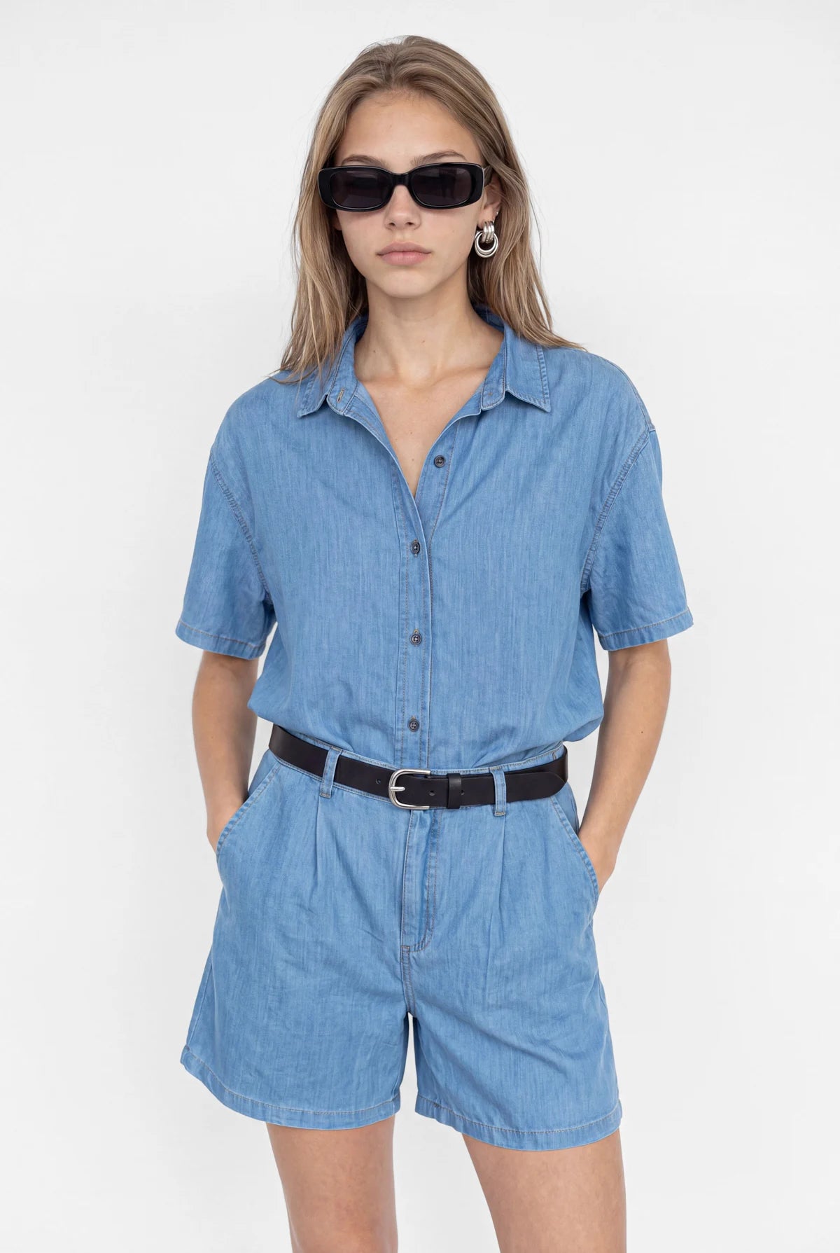Women's Oversize Denim Shirt
