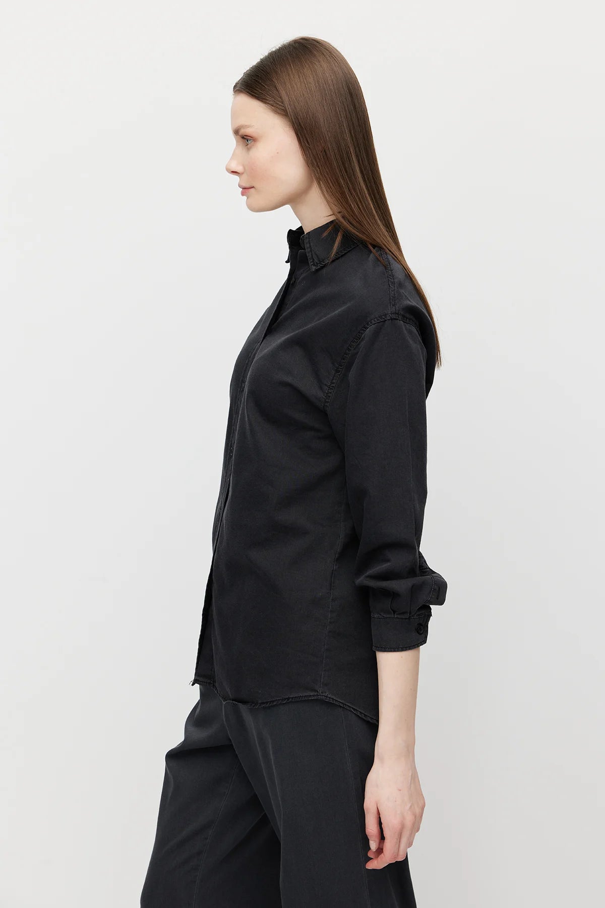 Women's Denim Shirt with Belt