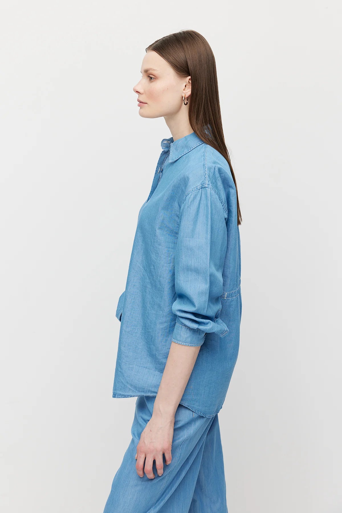 Women's Denim Shirt with Belt