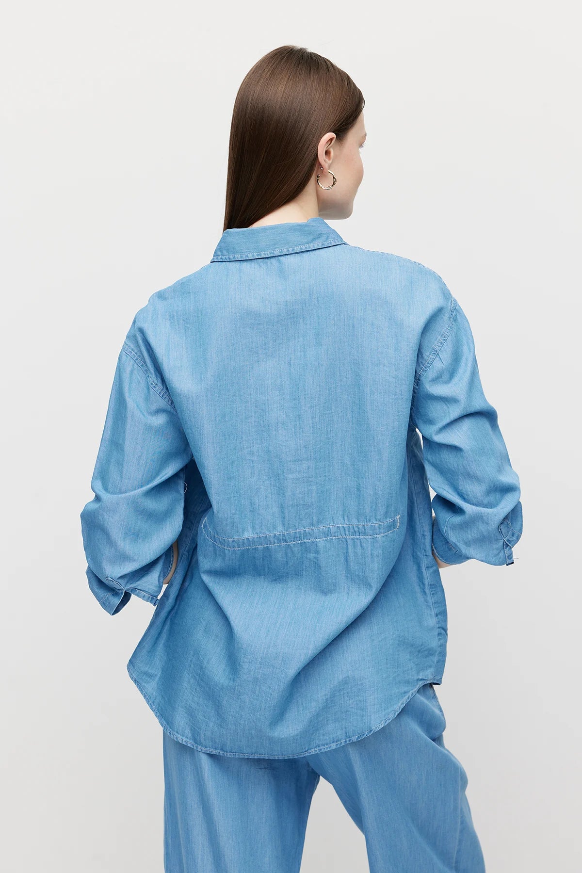 Women's Denim Shirt with Belt