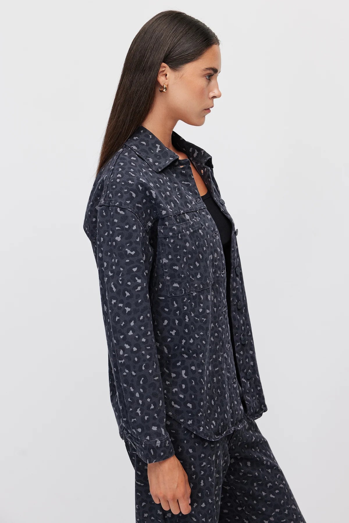 Women's Leopard Print Oversize Shirt