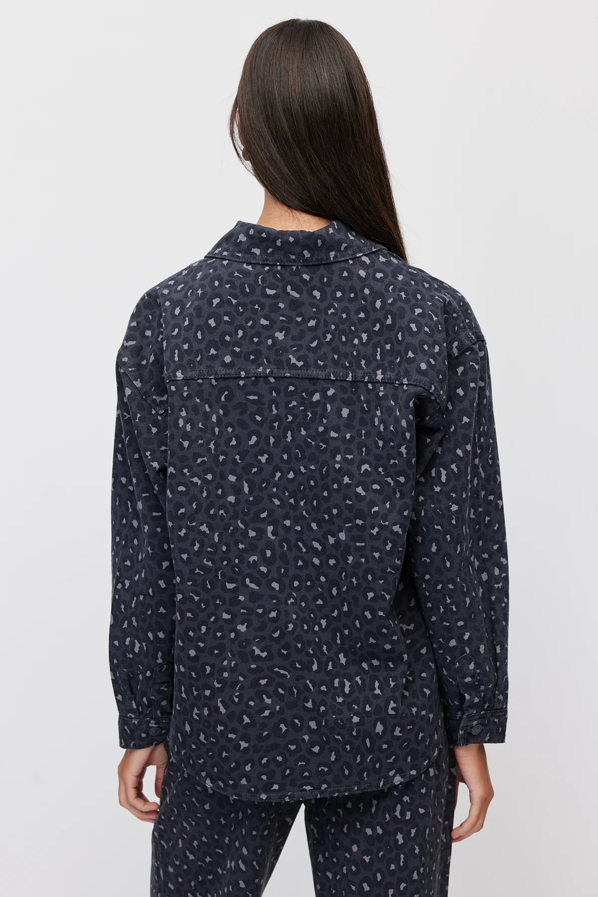 Women's Leopard Print Oversize Shirt