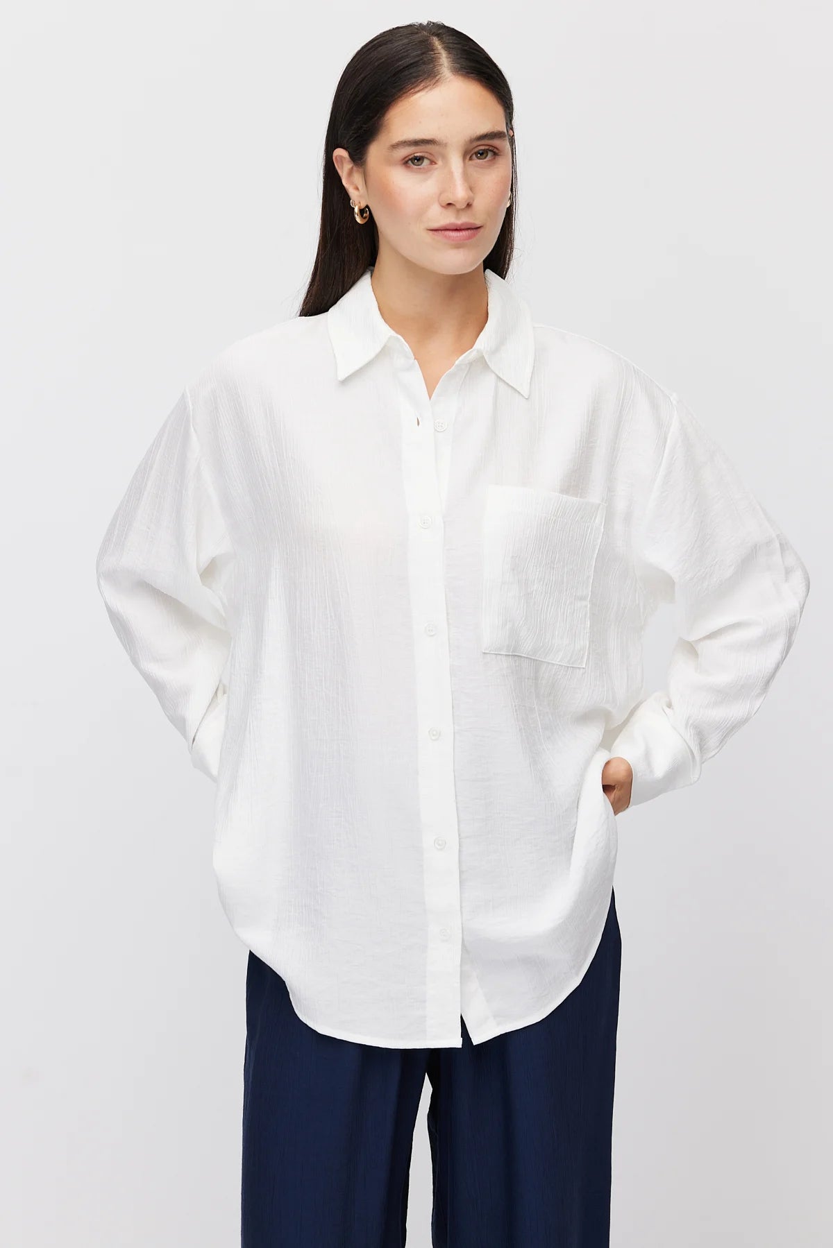 Women's Oversize Pocket Shirt