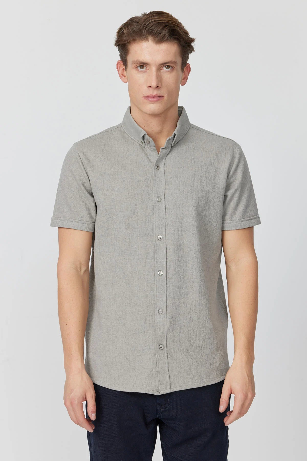 Men's Textured Shirt.