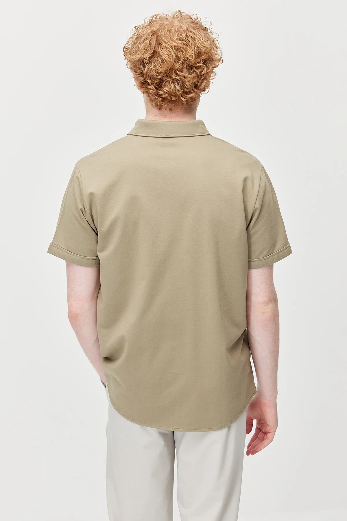 Men's Soft Textured Short-Sleeve Shirt