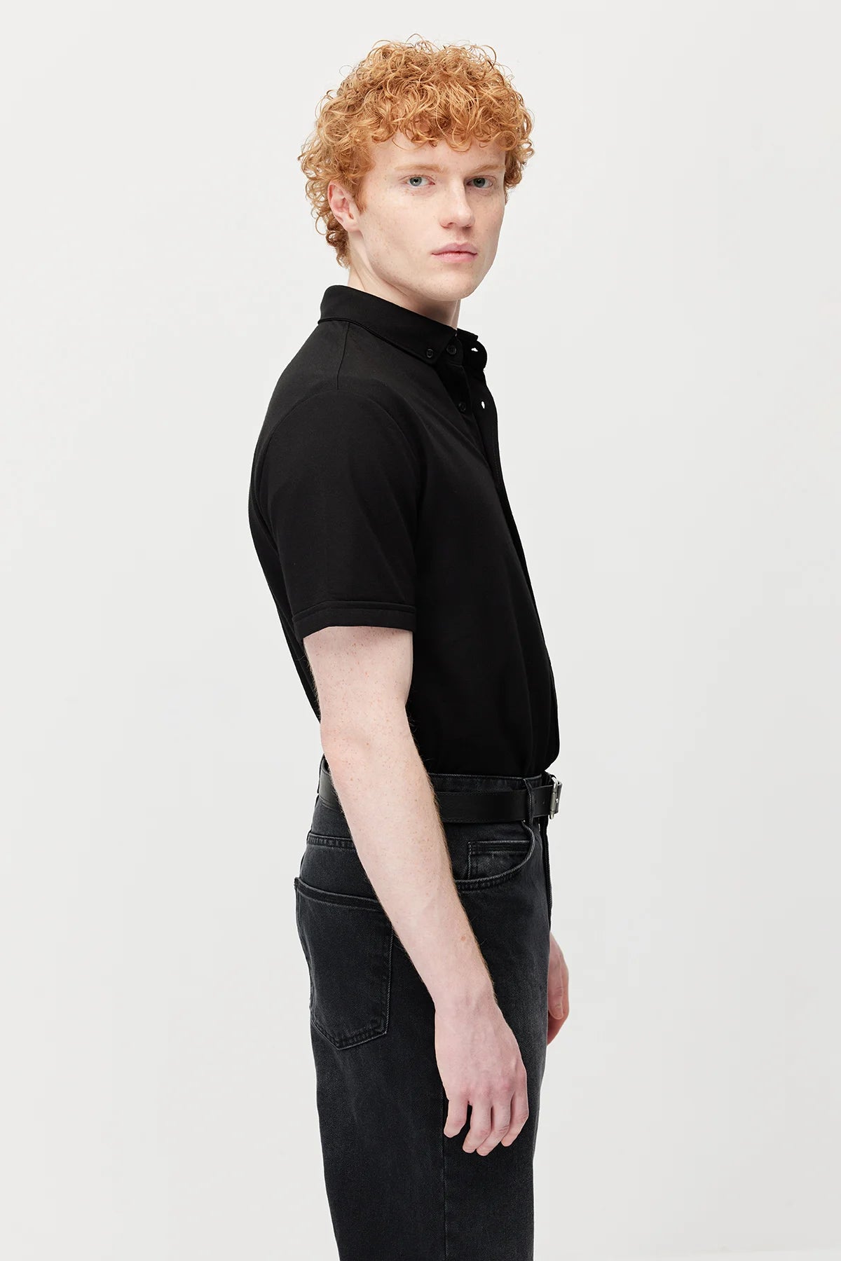 Men's Soft Textured Short-Sleeve Shirt