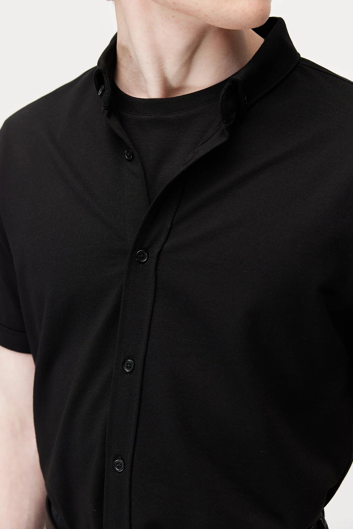 Men's Soft Textured Short-Sleeve Shirt