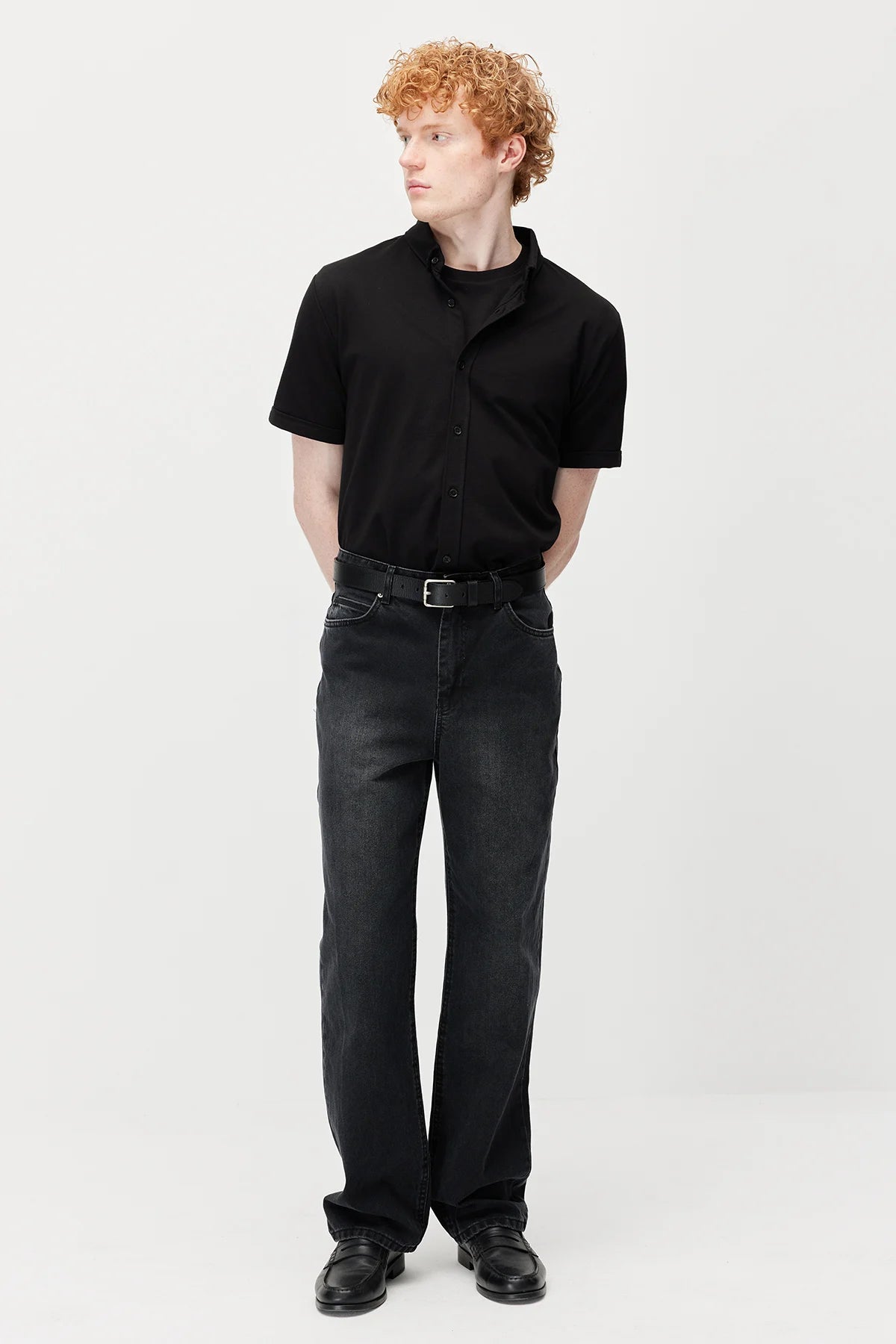 Men's Soft Textured Short-Sleeve Shirt