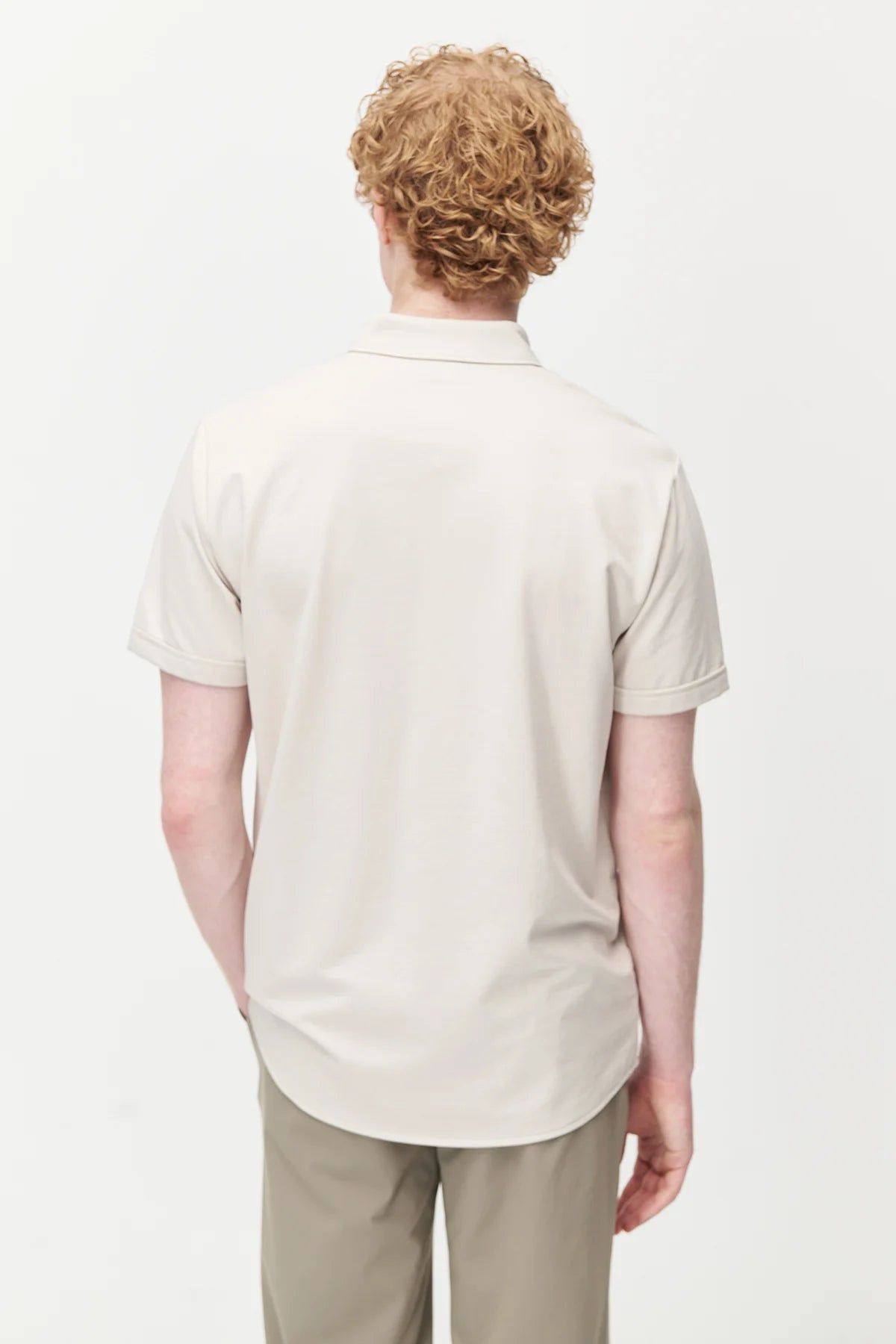 Men's Soft Textured Short-Sleeve Shirt