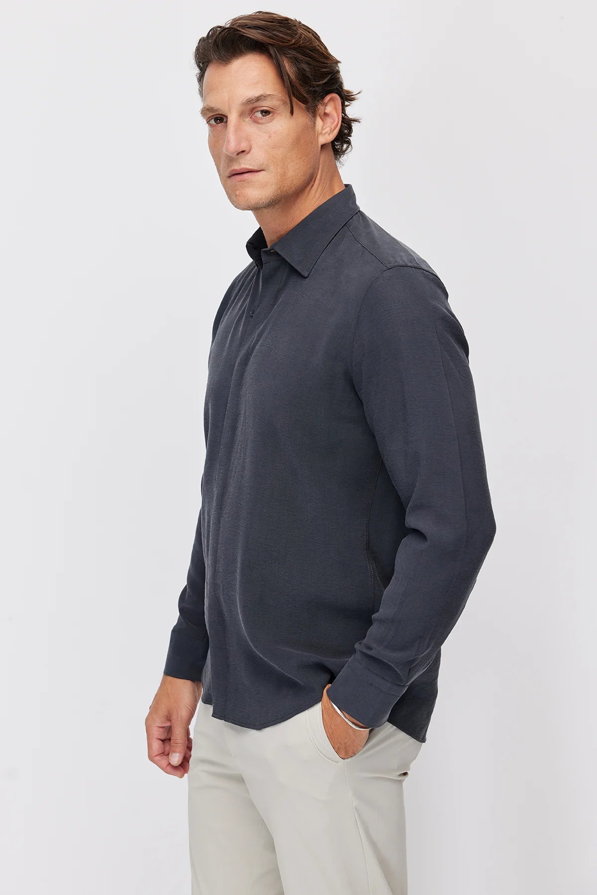 Men's Regular Soft Textured Shirt