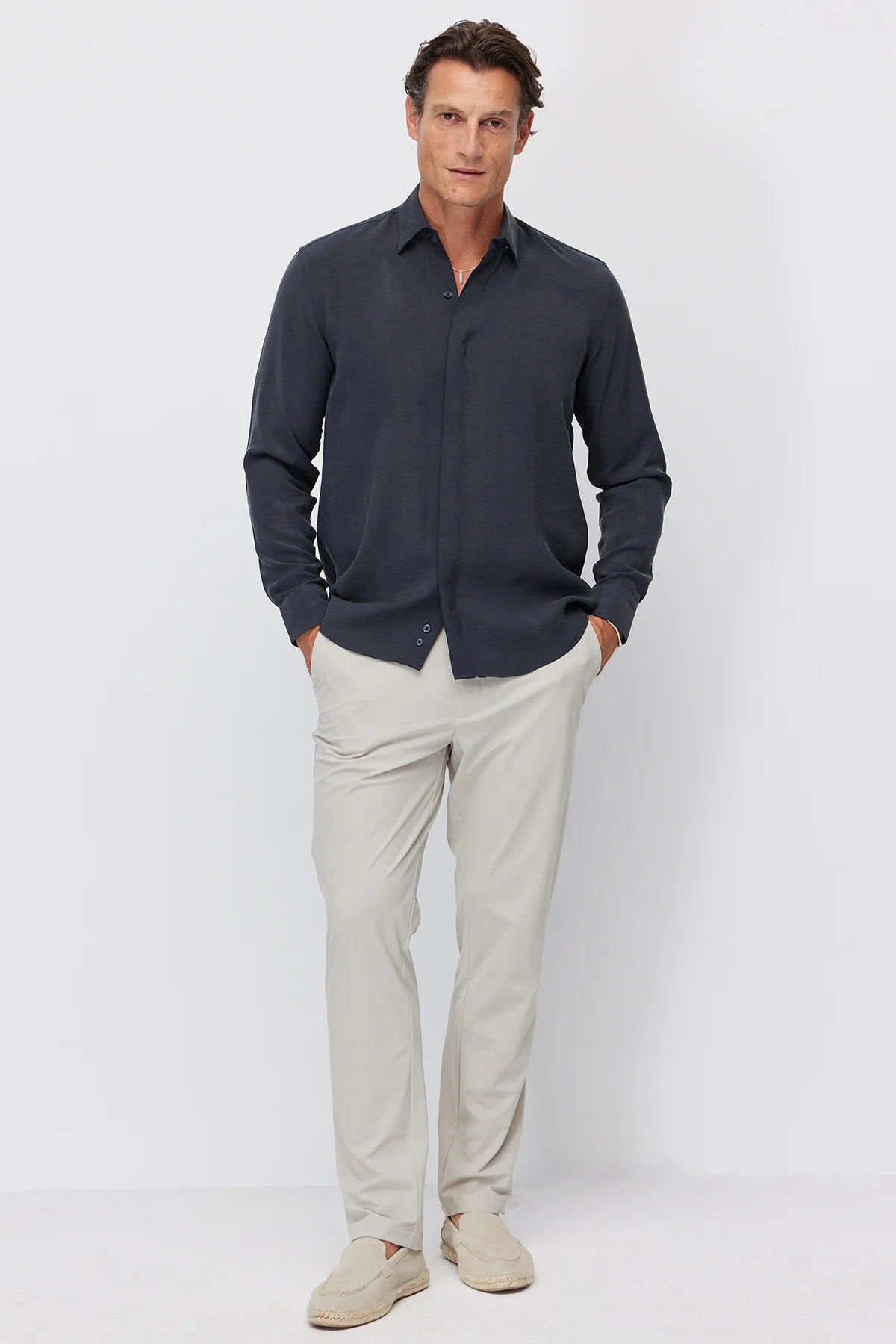 Men's Regular Soft Textured Shirt