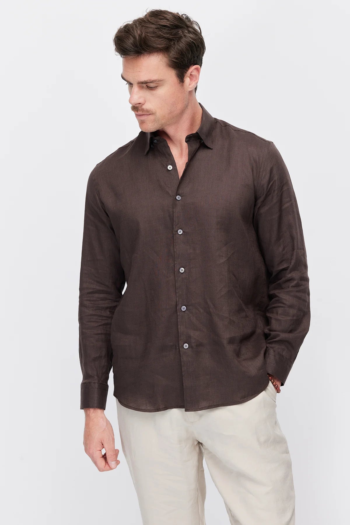 Men's Linen Regular Shirt