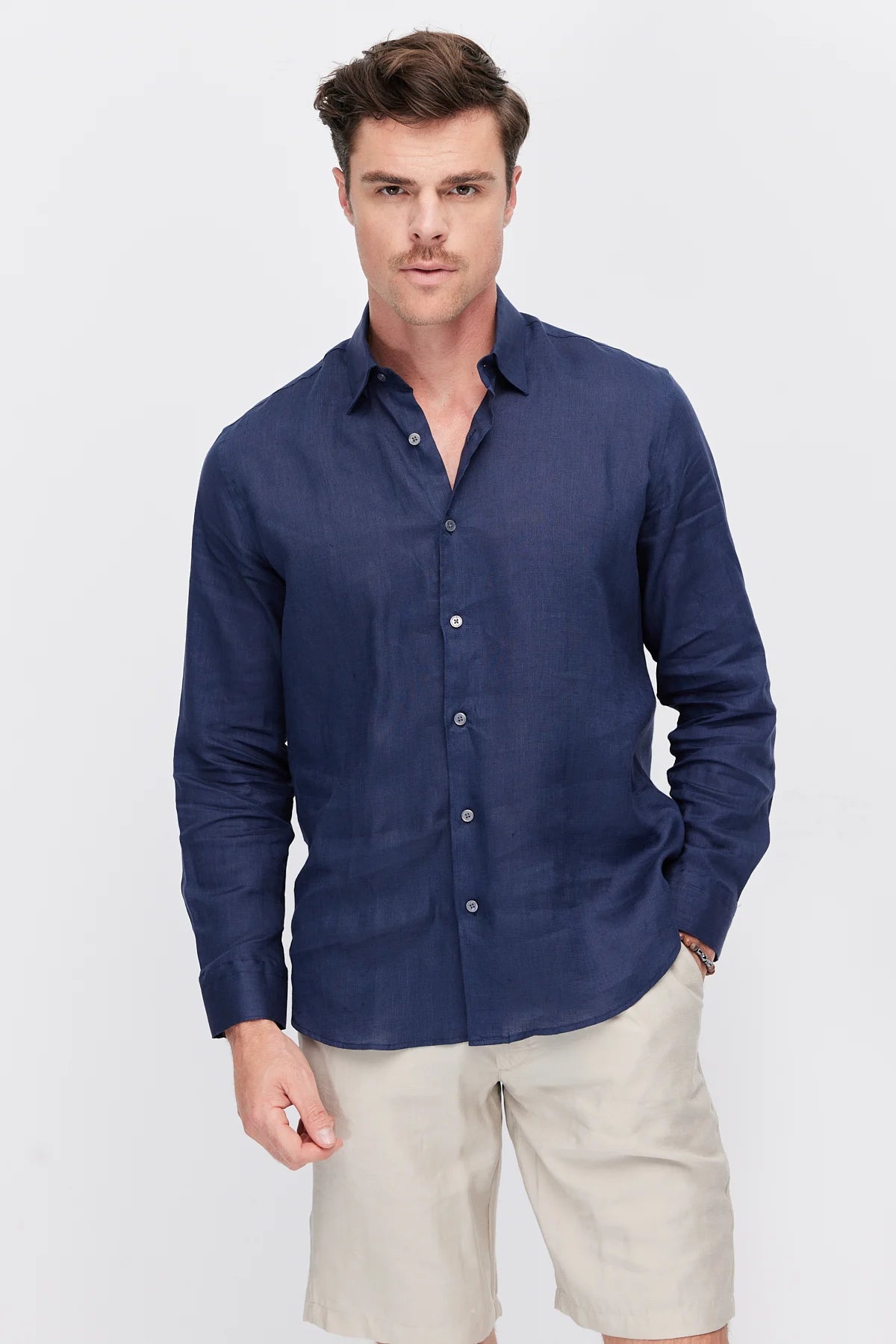 Men's Linen Regular Shirt