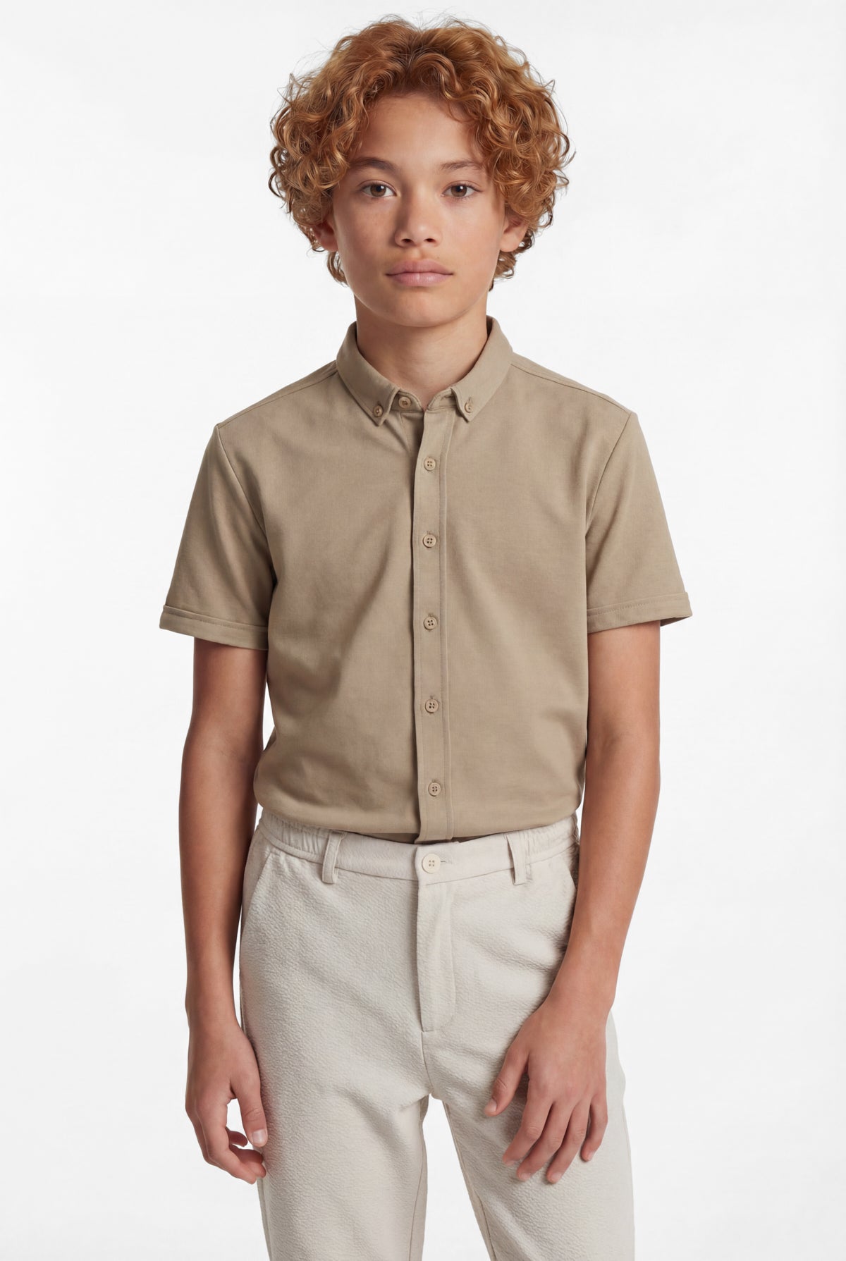 Boys' Short Sleeved Button Down Shirt