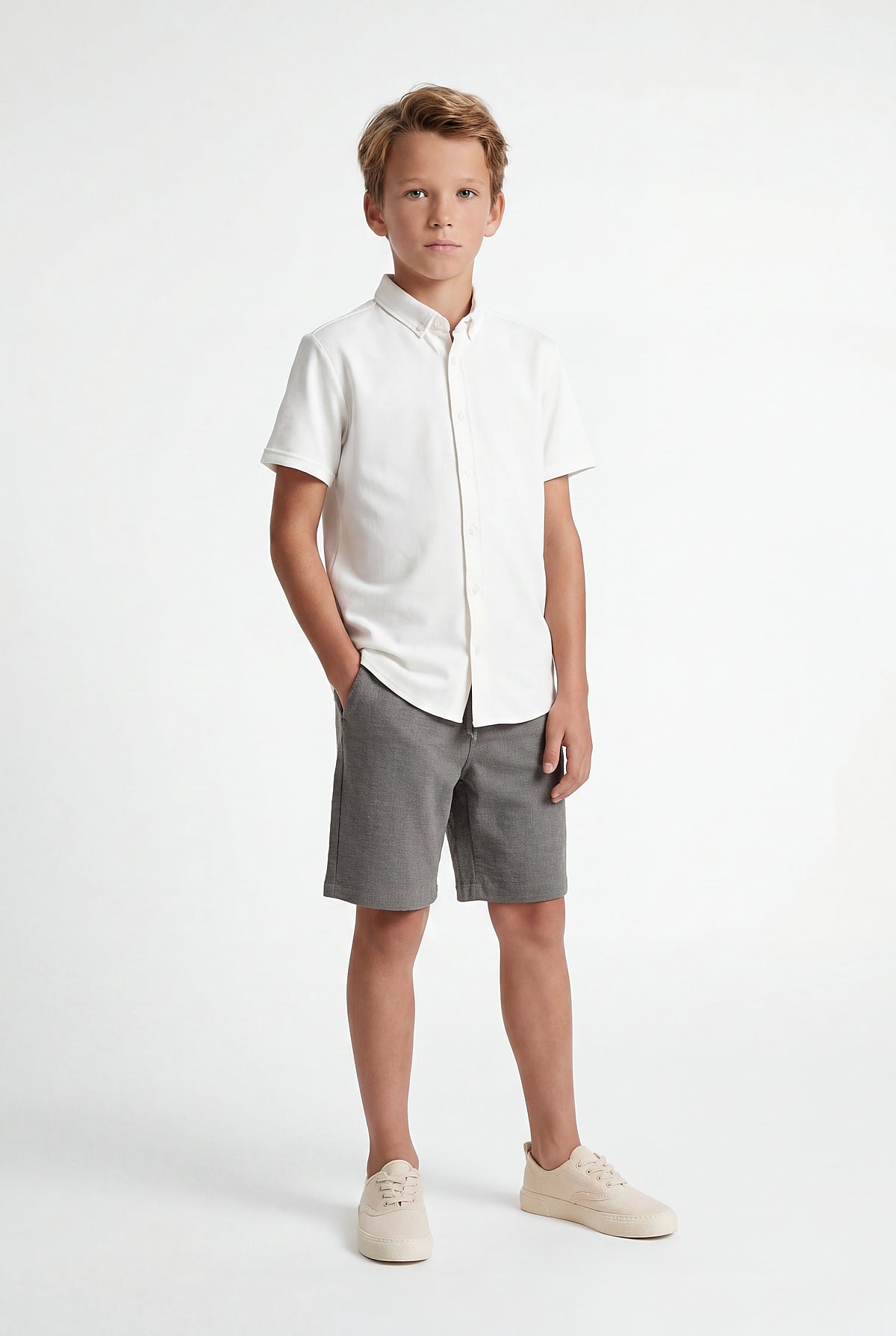 Boys' Button-Down Collar Shirt