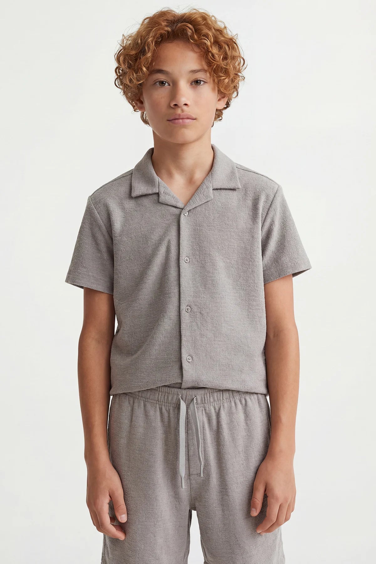 Boys' Cuban Collar Shirt