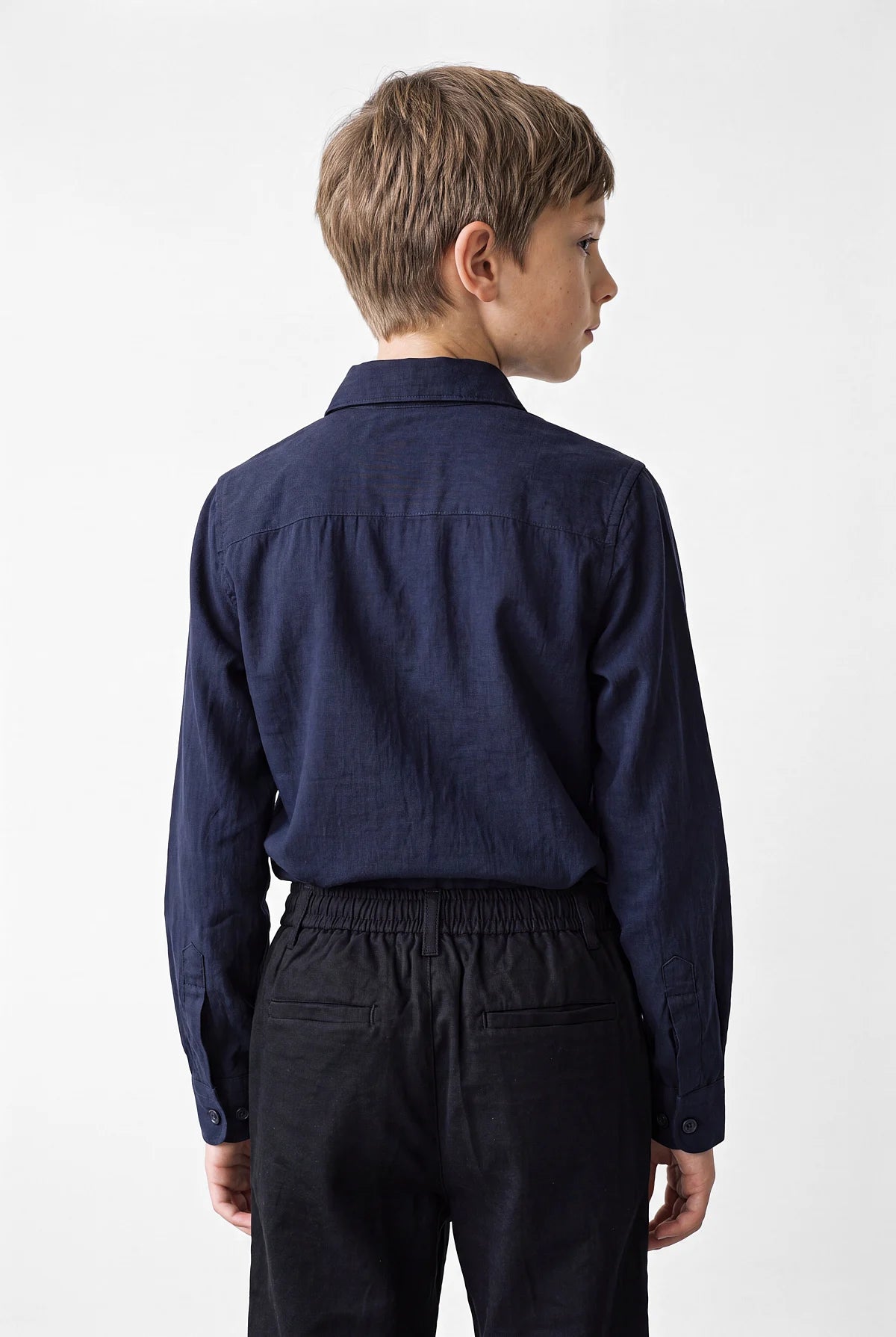 Boys' Button-Down Collar Long-Sleeve Shirt