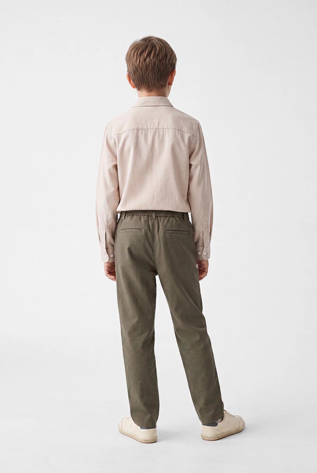 Boys' Button-Down Collar Long-Sleeve Shirt