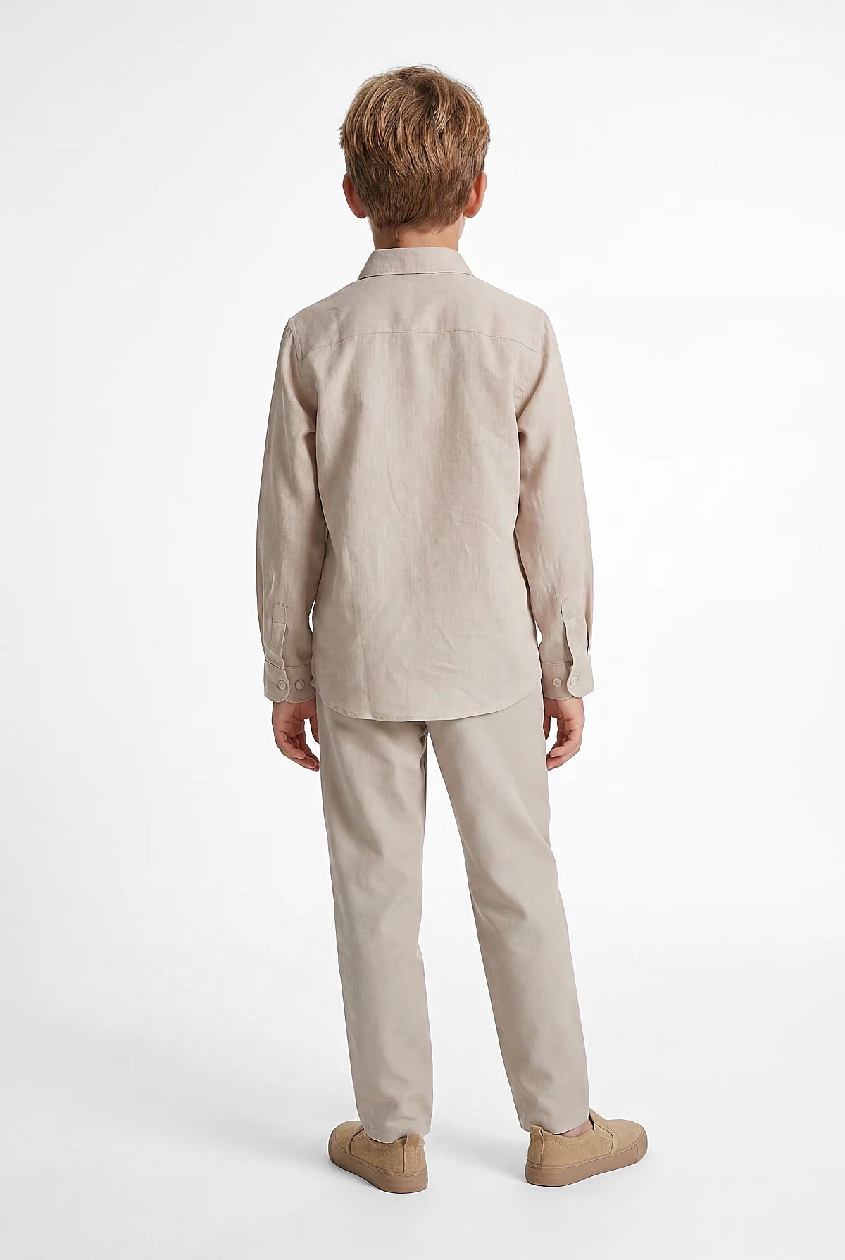 Boys' Linen Long-Sleeve Shirt