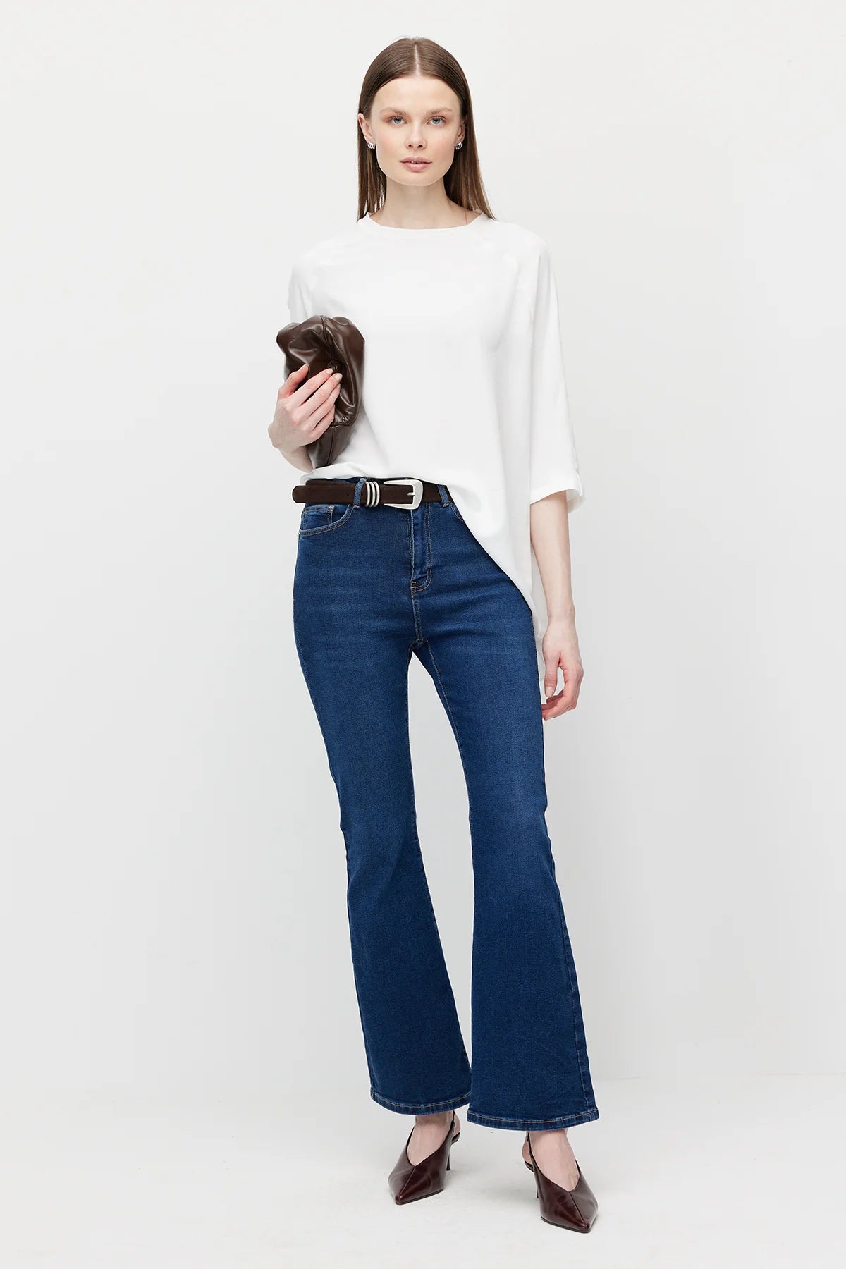 Women's Asymmetrical Cut Oversize Blouse